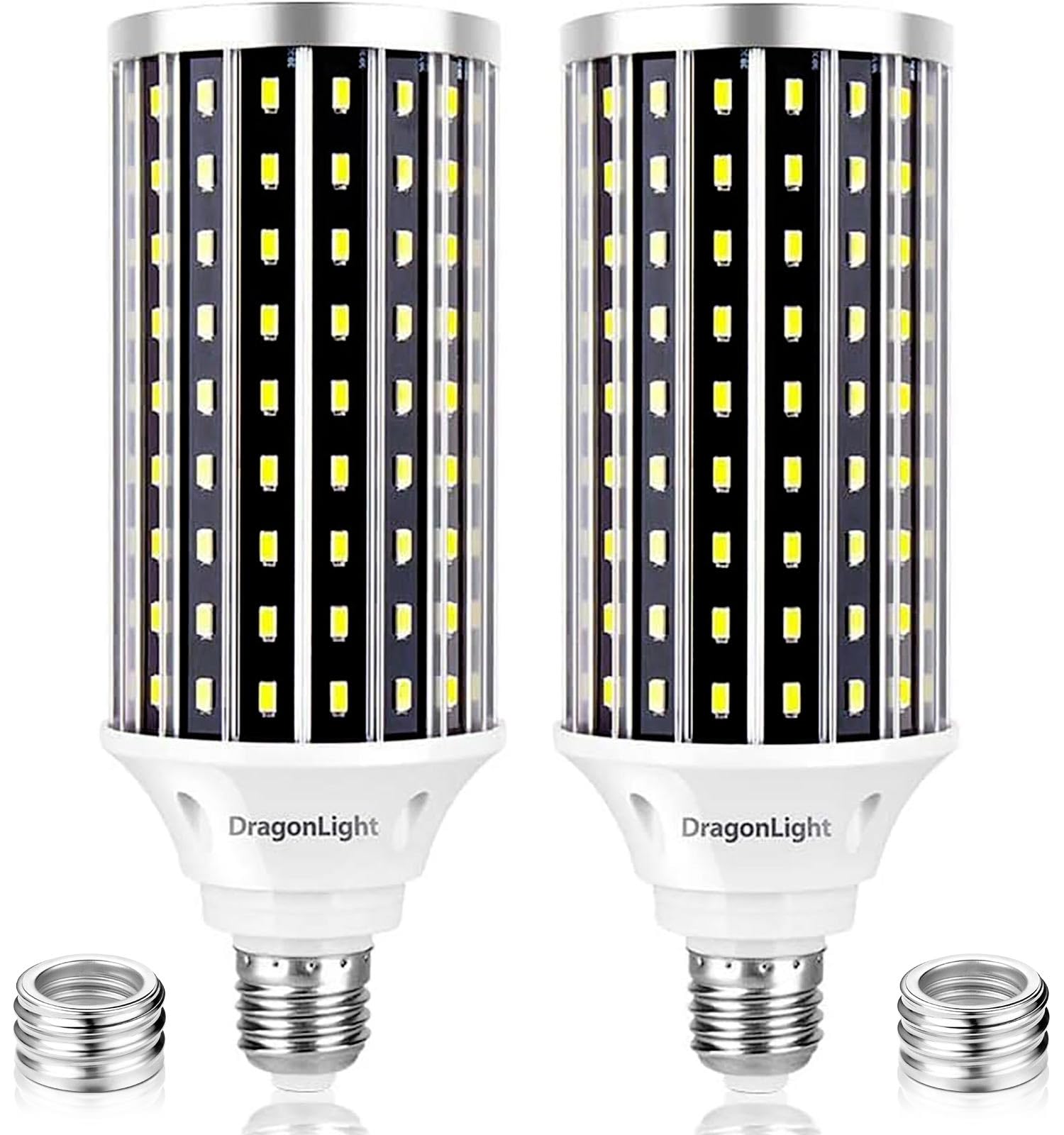 Dragonlight 50W Super Bright Led Corn Light Bulbs (400 Watt Equivalent) - E26/E39 Base Led Lamp - 6000K Daylight 5,500 Lumens Fo