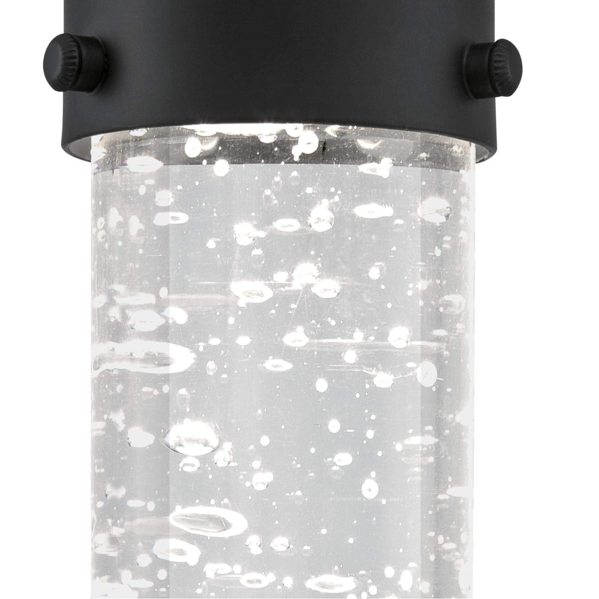 Westinghouse LED Indoor Mini Pendant Light, Matte Black, Bubble Glass, Model 6372300, One Size