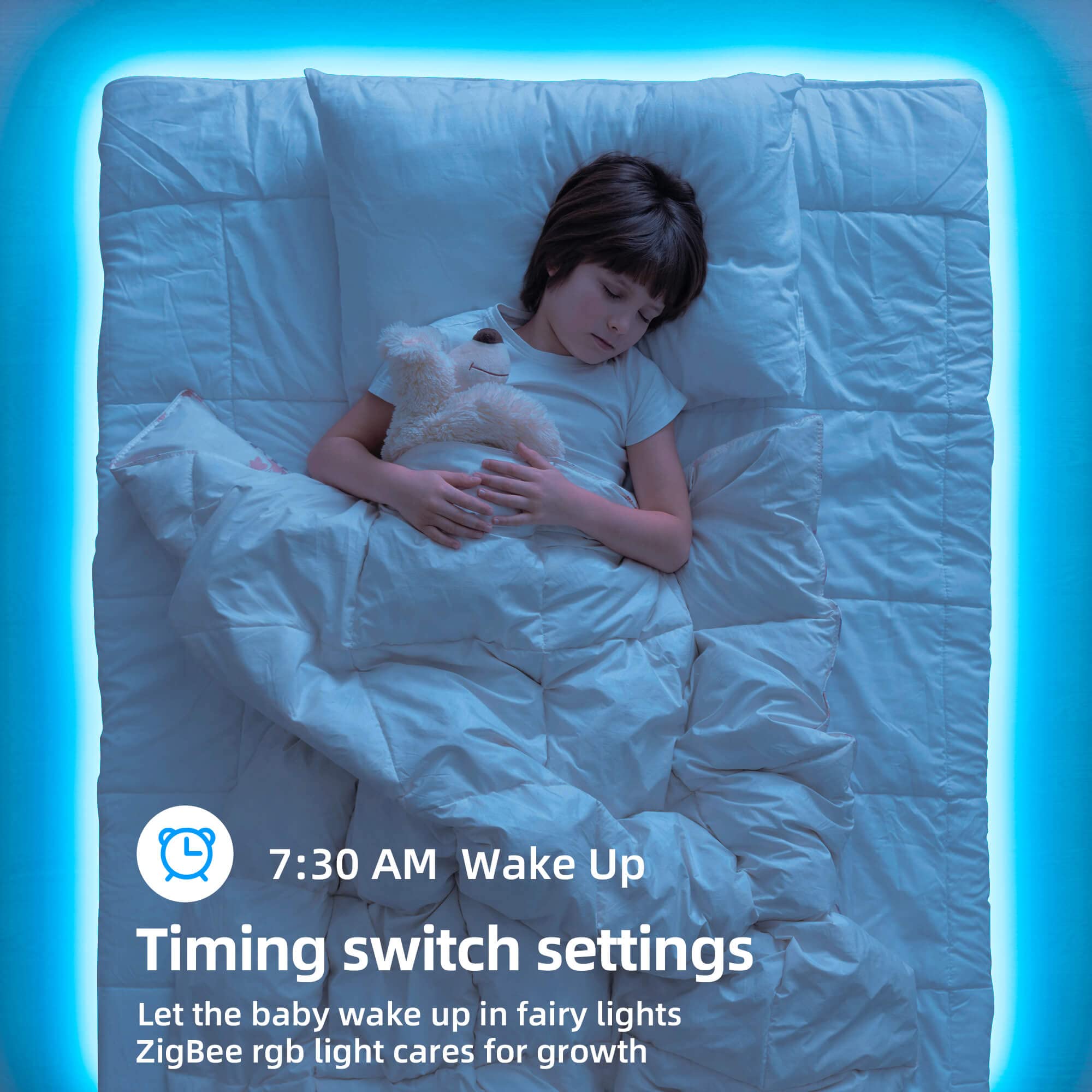 GIDEALED Zigbee RGB LED Strip Lights Kit, 65.6ft, Model ZC05M-20, Smart Voice & APP Control, Plastic Material