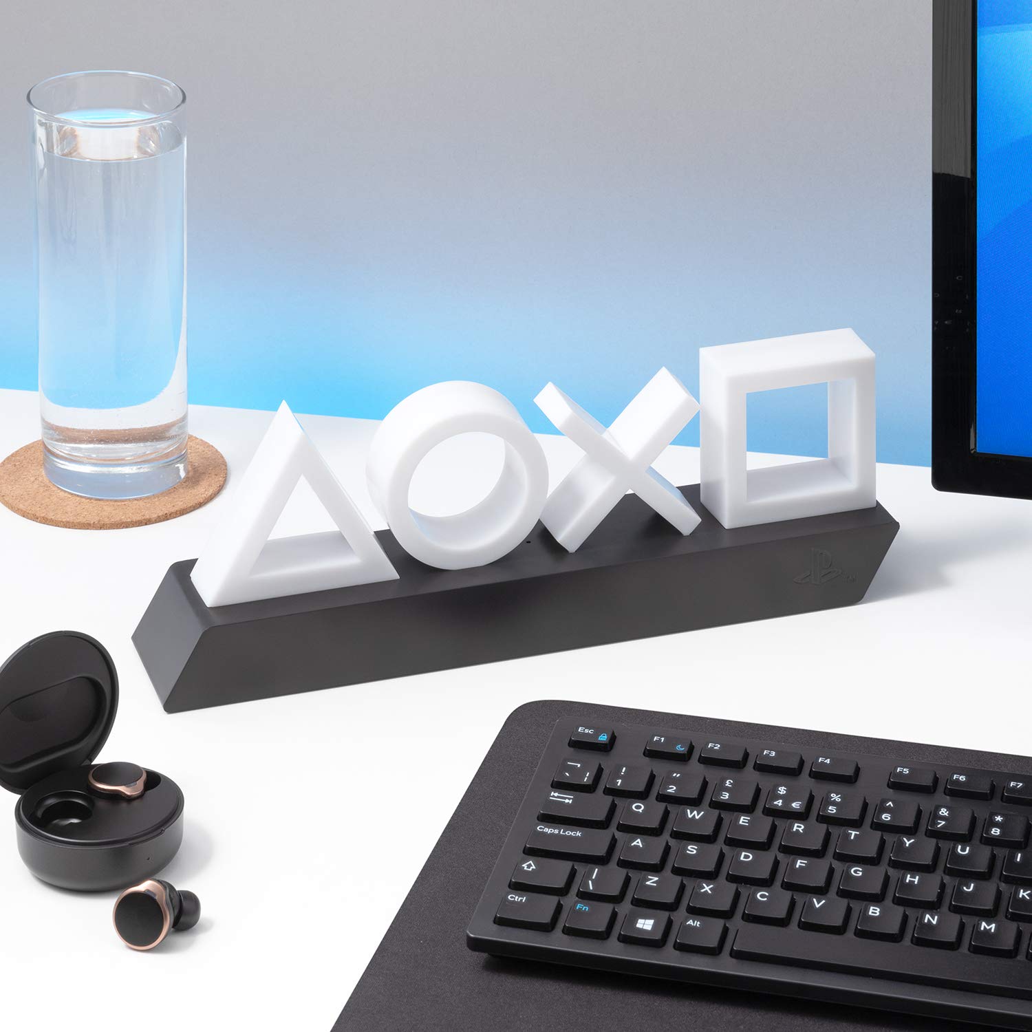 Paladone Ps5 Playstation Icons Light With 3 Dynamic Lighting Modes, Desktop Game Room Decor, Officially Licensed Playstation 5 D