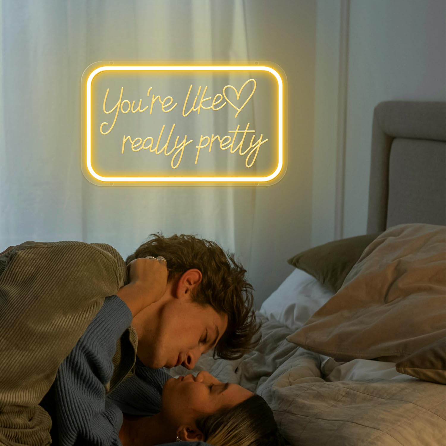 Your Like Really Pretty Neon Signs for Wall Decor, Neon Led Lights Sign for Wedding Party Decorations, Teen Girls Room Decor, Be