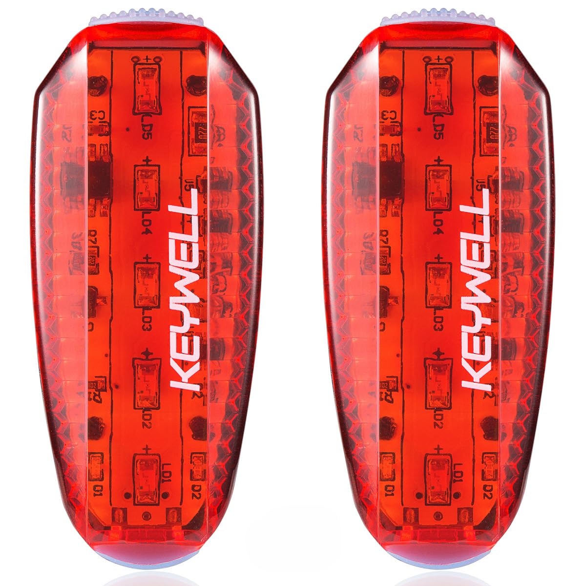 USB-C Rechargeable LED Safety Lights (2 Pack) - Clip on Strobe Running Lights for Runners, Joggers,Walkers,Kids,Dogs,Bike Tail L