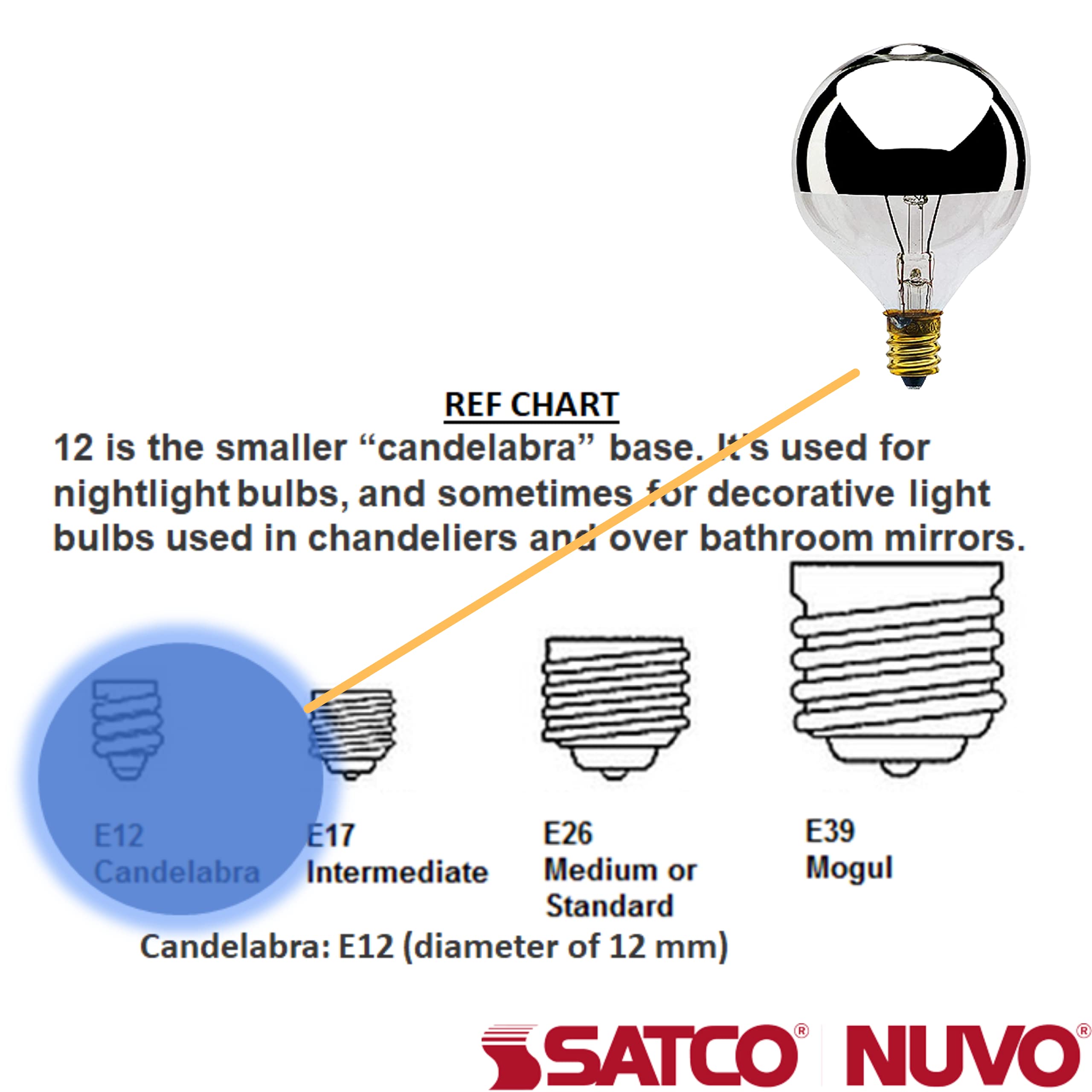 Satco S3245 40G16 1/2/Sl 12 Bulbs