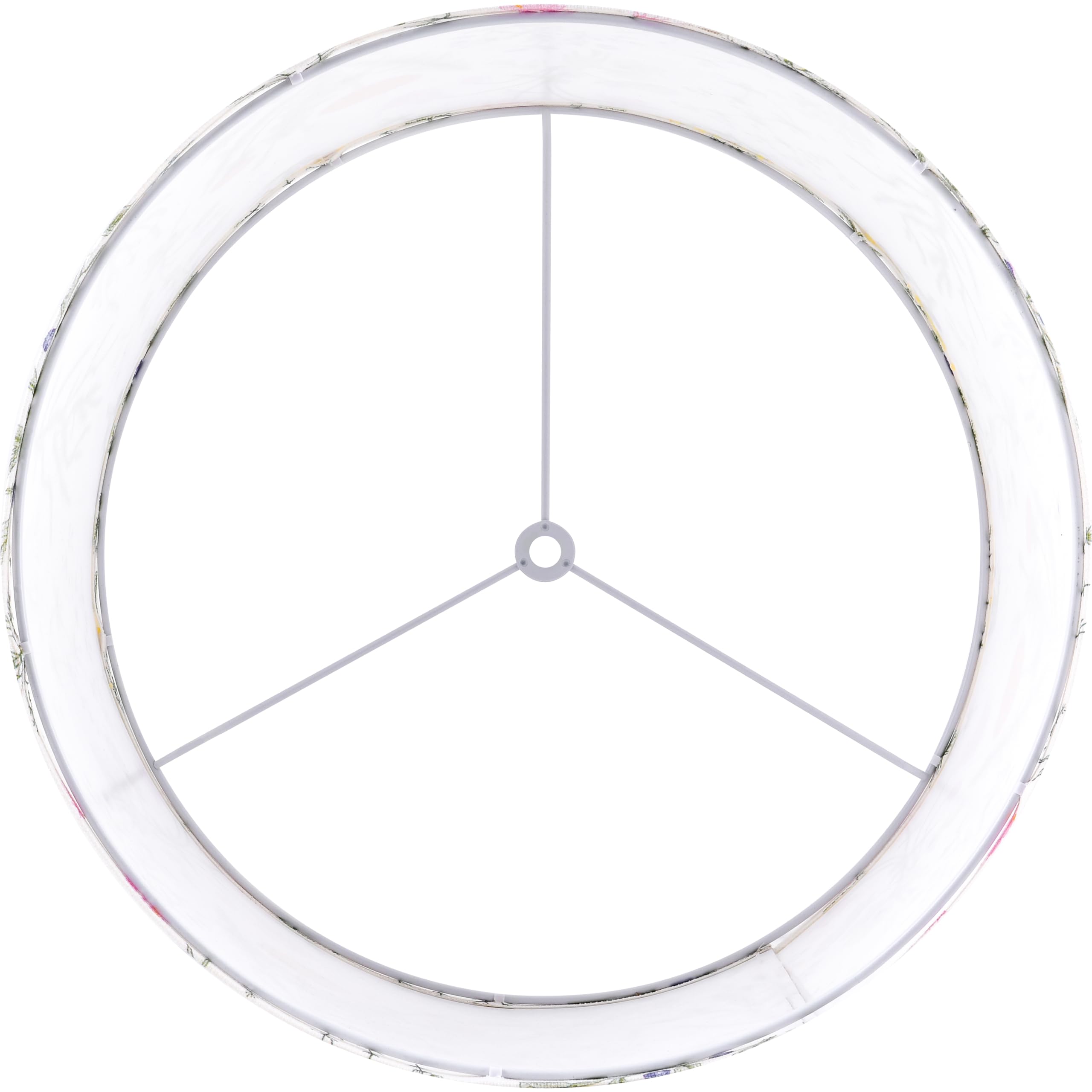 Drum Lampshades Floral Printed Lamp Shades - 13'' X 13'' X 10'' - Ideal For Table & Floor Lamps - Natural Linen- Hand Crafted -