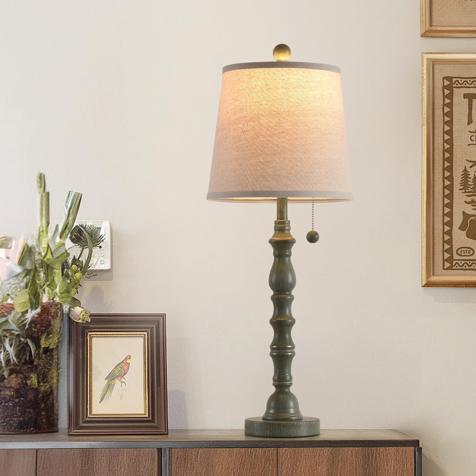 Lamps Set Of 2 Modern Farmhouse Table Lamp Bedside Reading Lights Living Room End Tables Set Lamps For Night Stands Bedroom Nigh