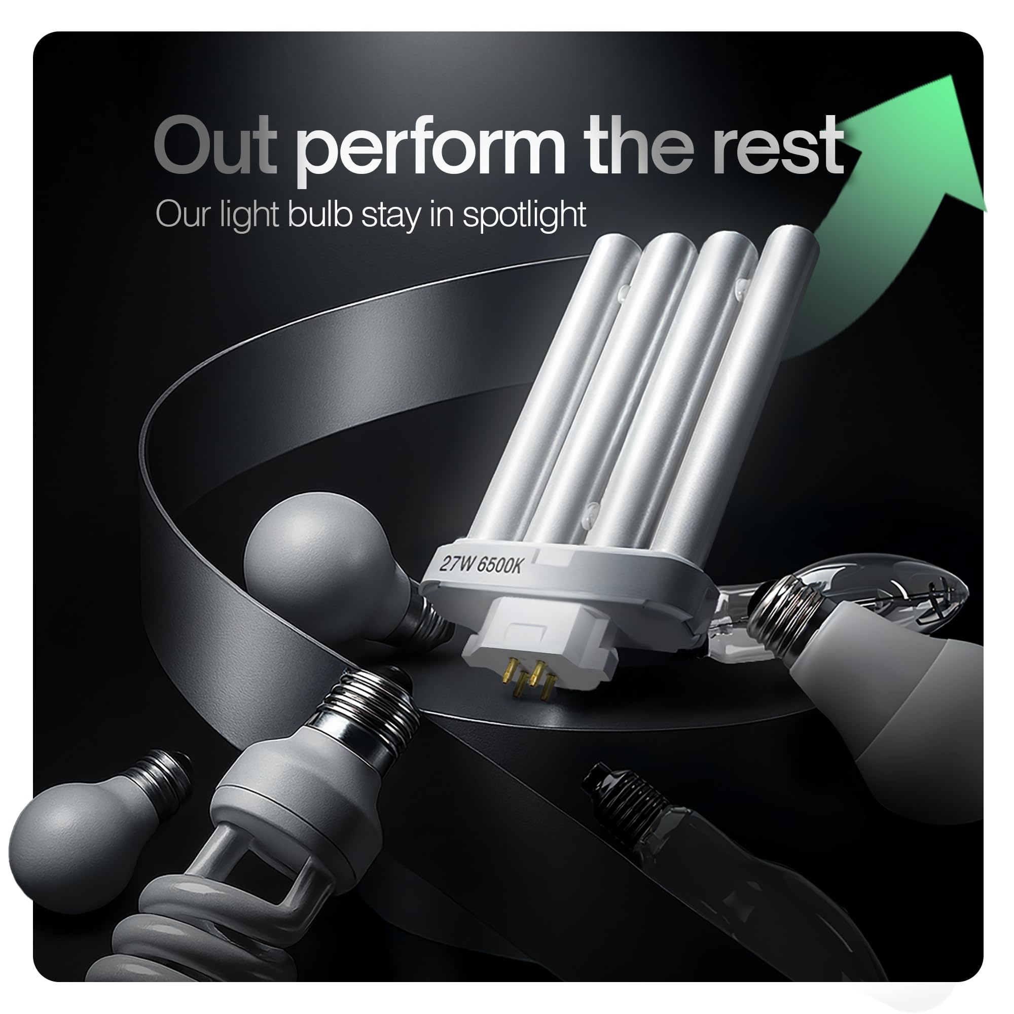 24 Nha&Faca 27W Fml Lamp 27 Watt Replacement Lightbulbs Compatible With Verilux Cfml27Vlx Replacement Bulb 6500K Daylight 4-Pin