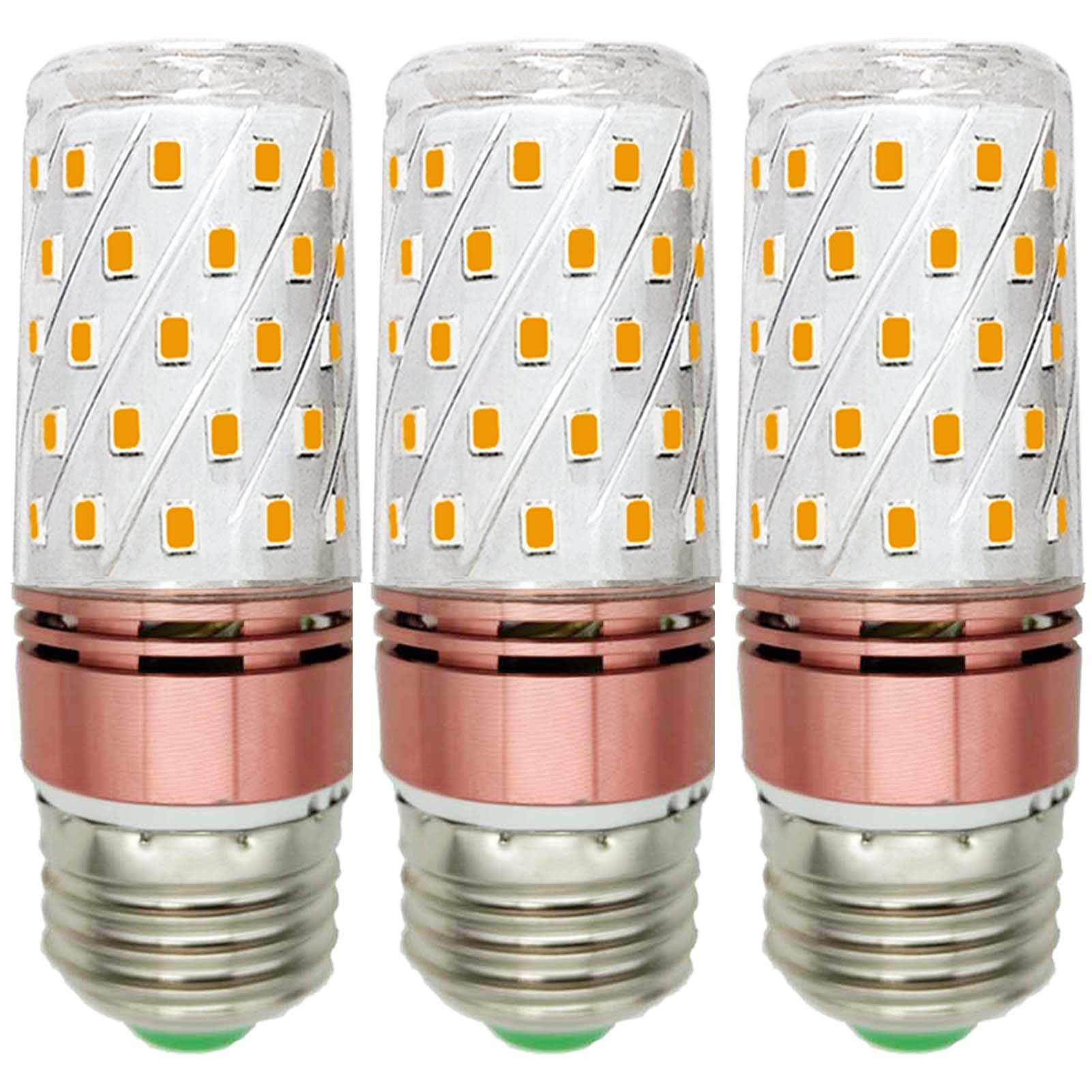 DAPSHU 3 Pack E26 LED Light Bulbs 40W 50W Halogen Equivalent Edison Warm White 3000K 5W 500Lm AC 110V 120V 130V Medium Screw Bas