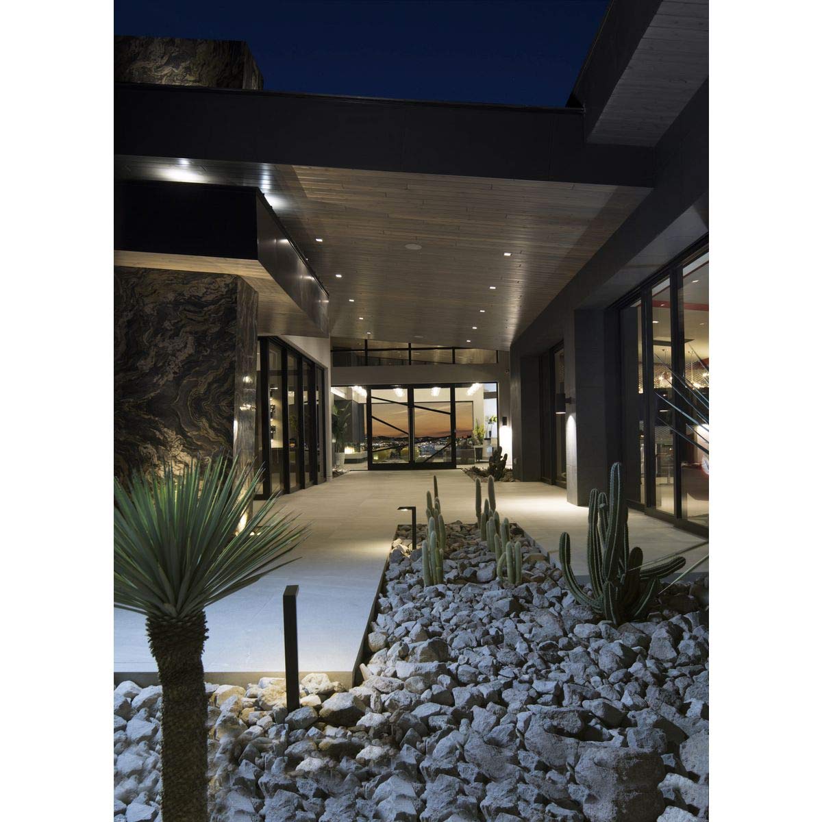 Progress Lighting 6in Outdoor LED Wall Lantern Light, Black, Aluminum, Model P5641-31/30K