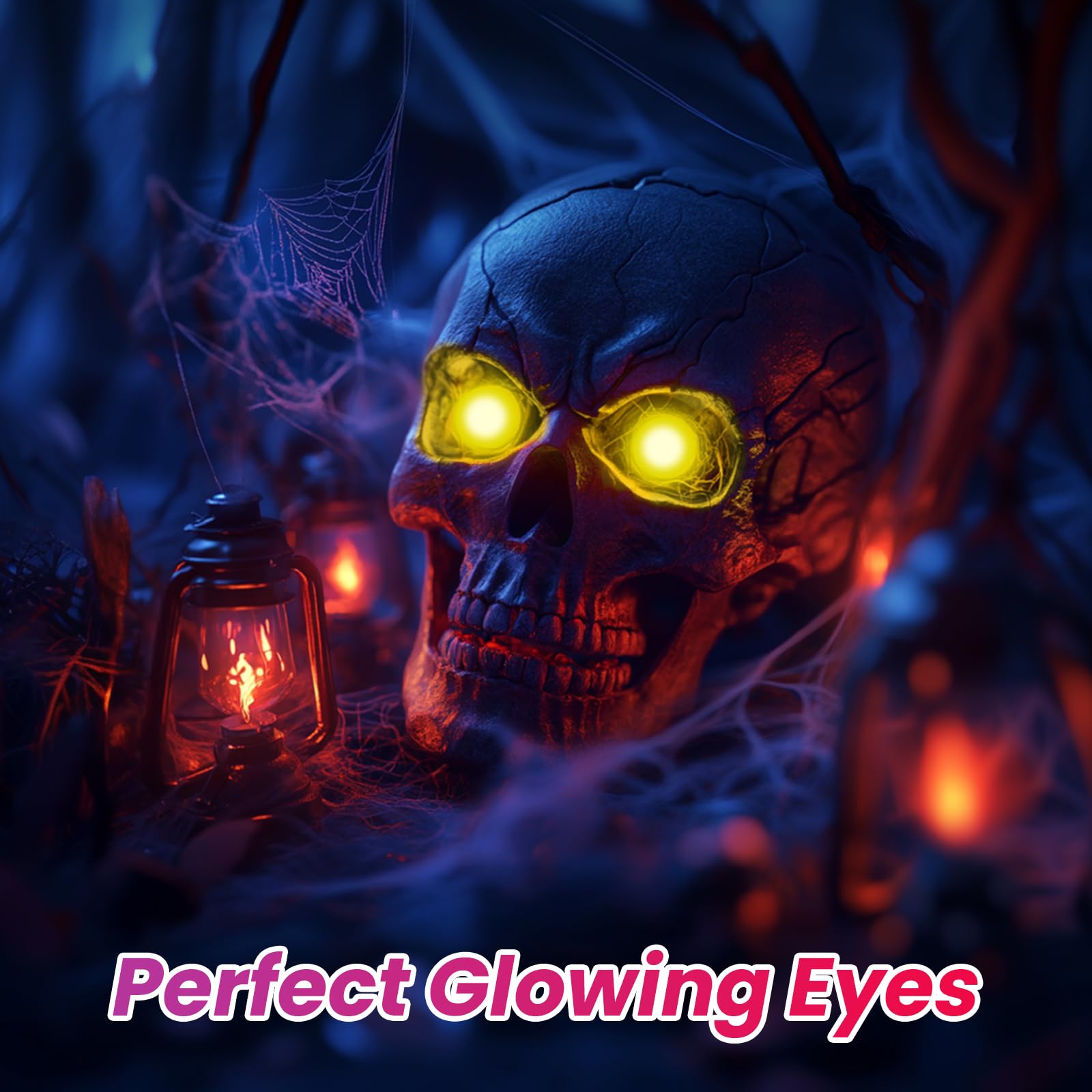 Yngia 2Pcs 20Mm Glowing Led Eyes, El Panel Light Electroluminescent El Sheet Panel Light Round Diy Cuttable Neon Sheet For Cosplay Party Mask Eyes Superhero Helmet Decoration (Yellow)