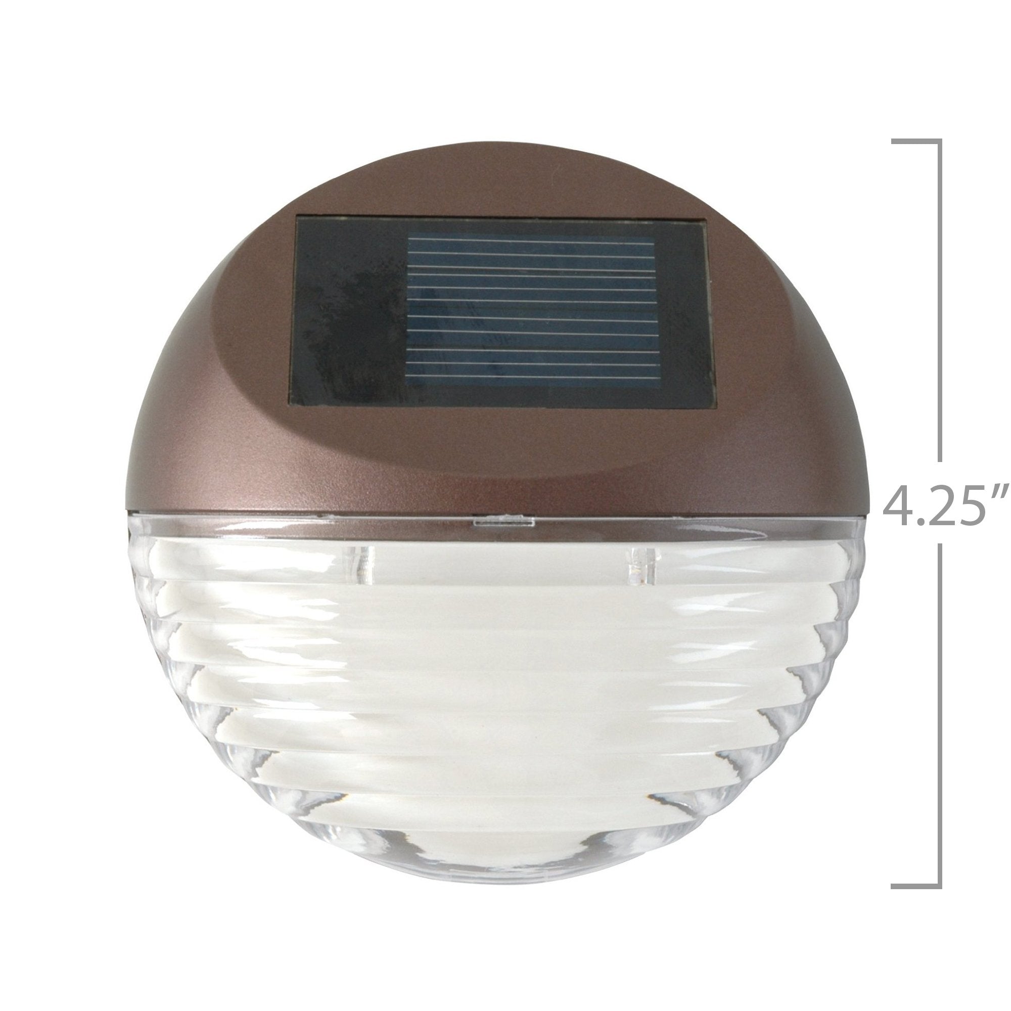 Moonrays 95027 Solar Deck Light Wall Mount Sconce, Round