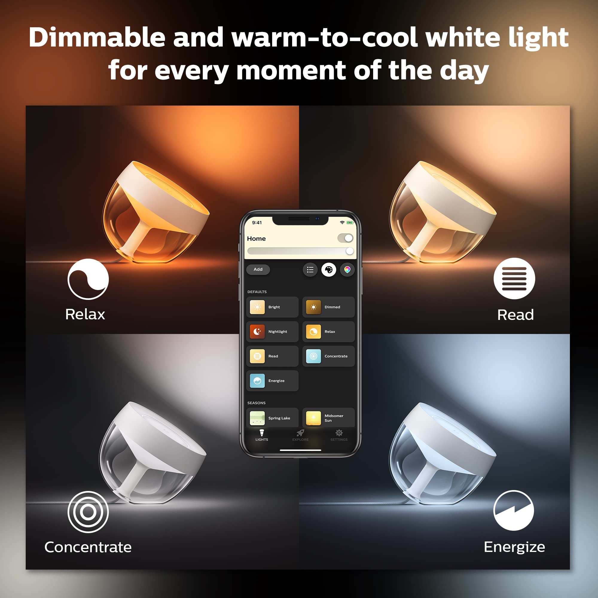 Philips Hue White and Color Iris Smart Lamp, Dimmable, Bluetooth, Gold, 1 Count, Model 577114