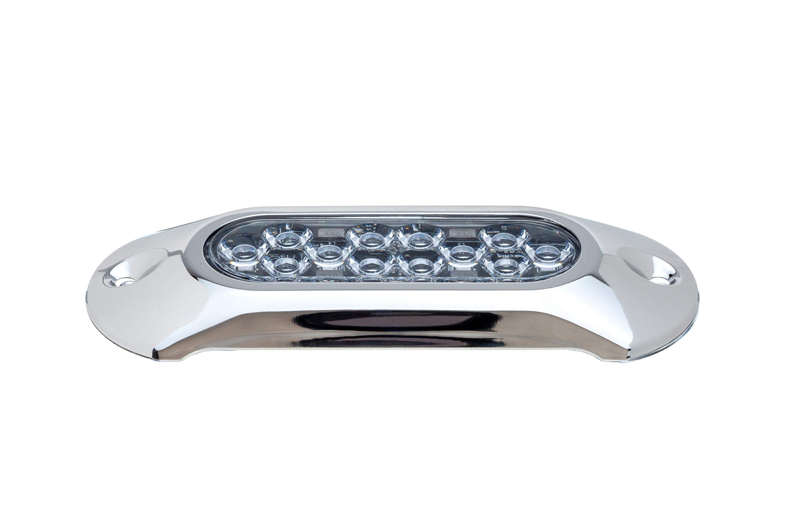 Attwood 65Uw12B-7 Lightarmor Ultra-Bright 12-Led 1,650 Lumen Underwater Light, Sapphire Blue