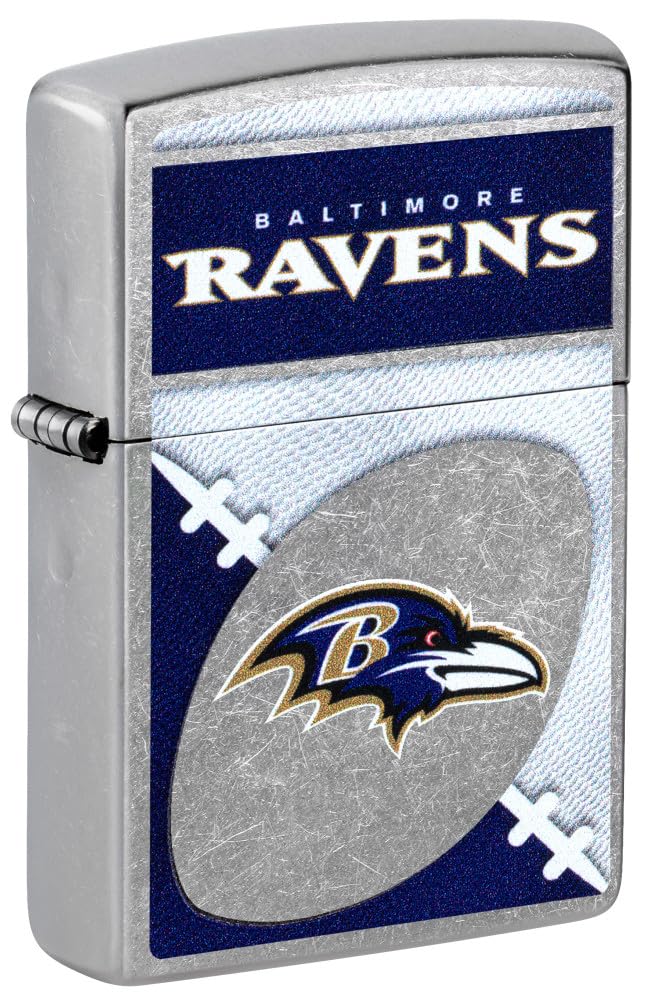 Zippo Nfl Baltimore Ravens Street Chrome Pocket Lighter