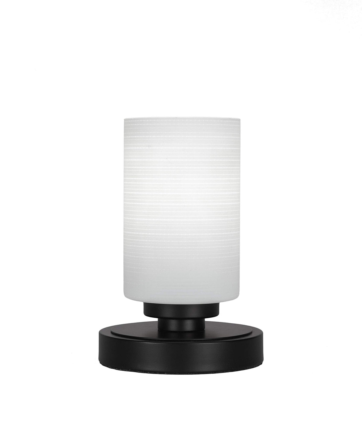 Toltec Lighting Luna 1 Light Table Lamp in Matte Black (51-MB-4061)