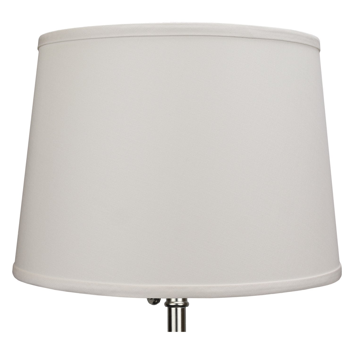 Fenchelshades.Com 12&quot; Top Diameter X 14&quot; Bottom Diameter 10&quot; Slant Height Fabric Barrel Lampshade Spider Attachment (Ivory)