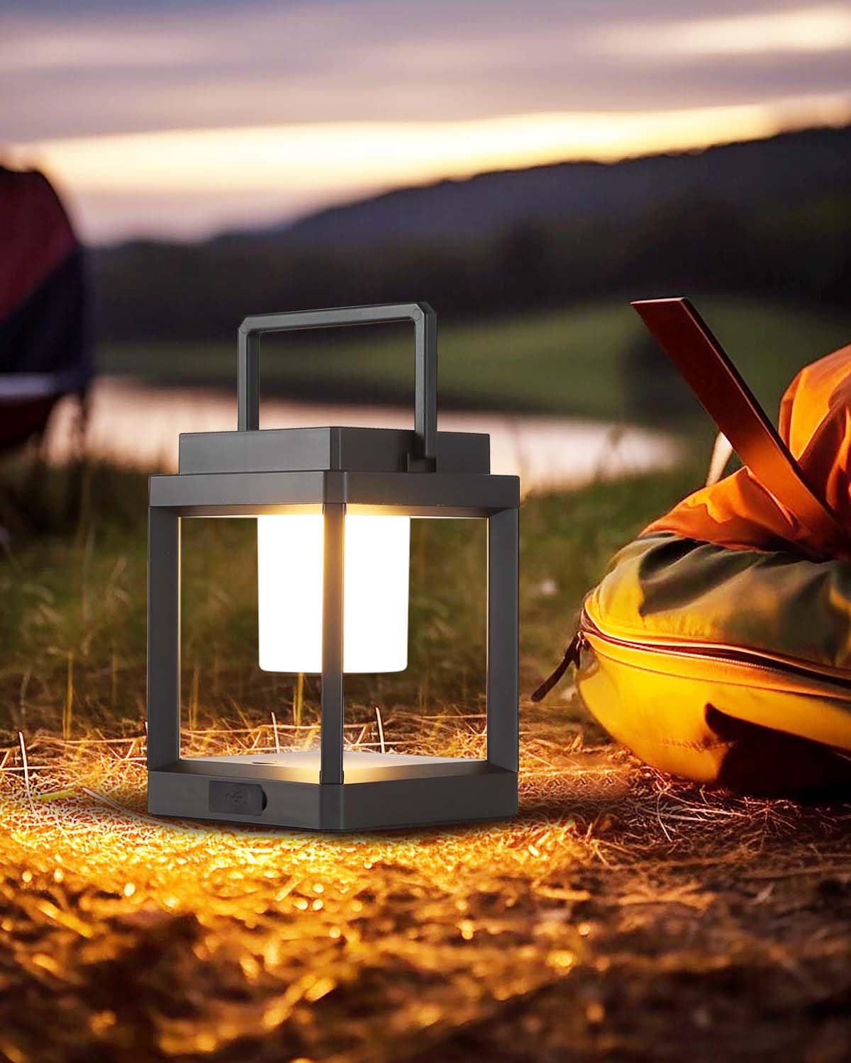 Solar Lanterns Outdoor Table Lamp, Led Lamps For Nightstand, Outdoor Table Lamp For Patio Waterproof, Cordless Battery Operated