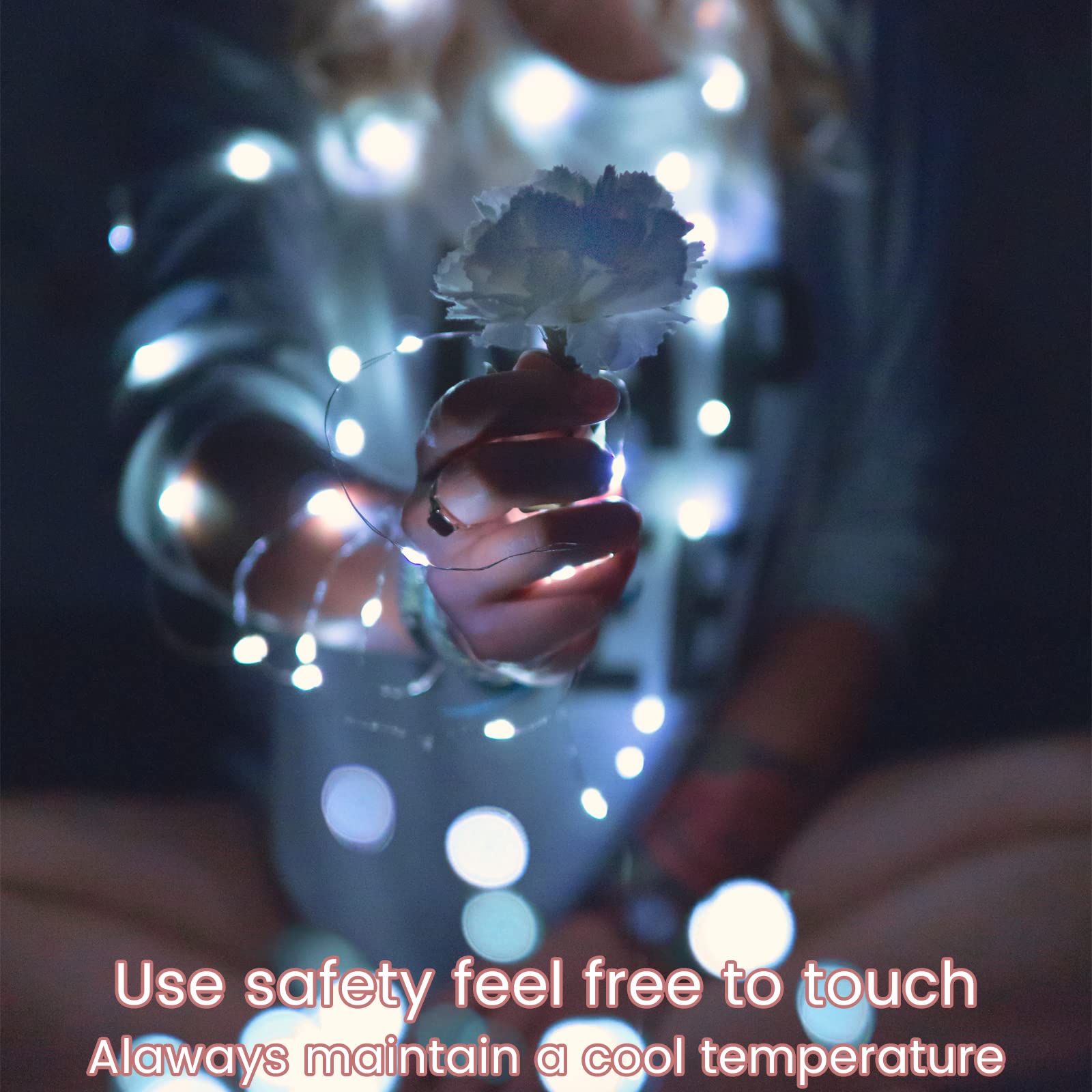 Yiaht 12 Pack Fairy Lights String Lights 7 Feet 20 LED Waterproof White Polyvinyl Chloride for Bedroom Party Wedding Patio Christmas
