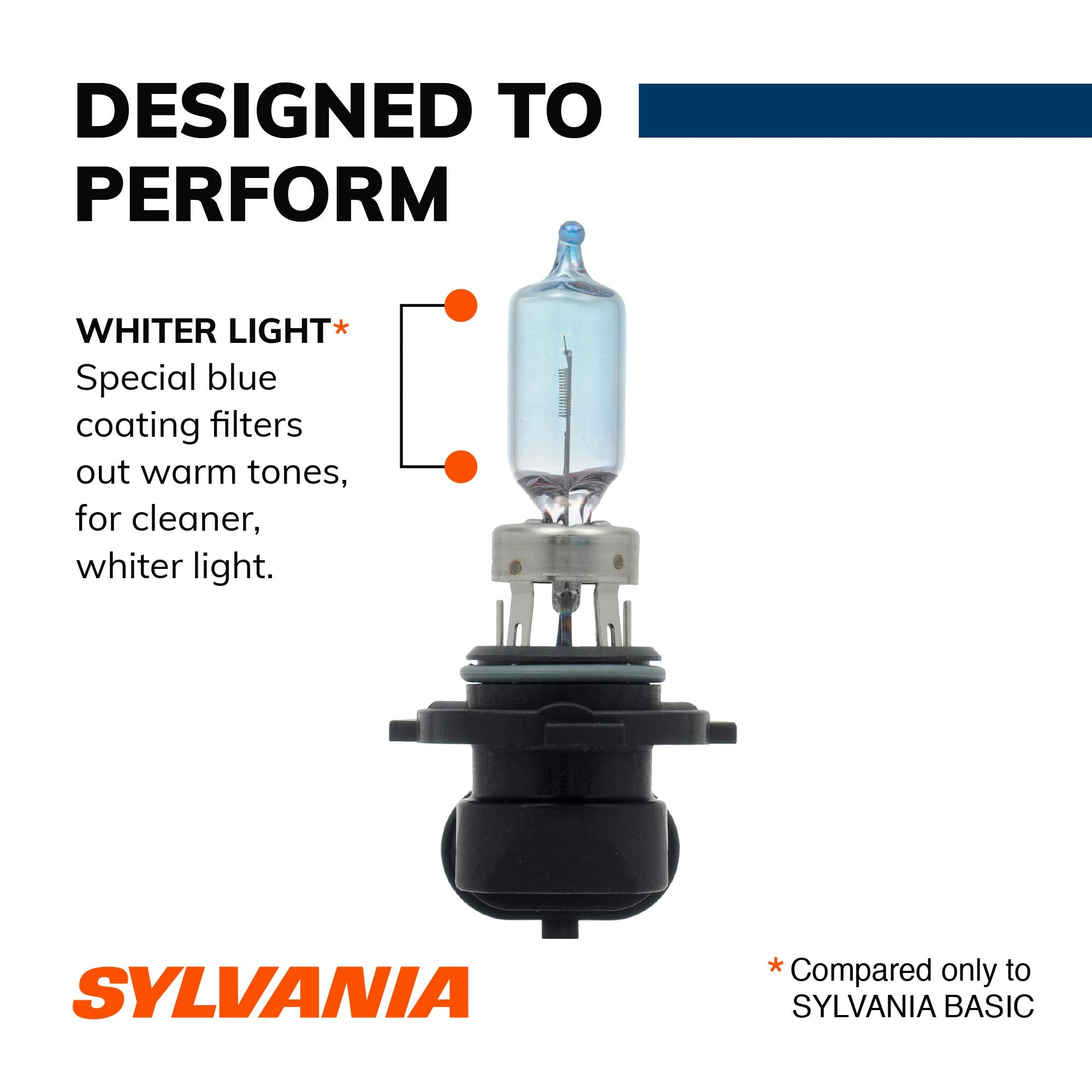SYLVANIA - 9005 SilverStar - High Performance Halogen Headlight Bulb, High Beam, Low Beam and Fog Replacement Bulb, Brighter Dow