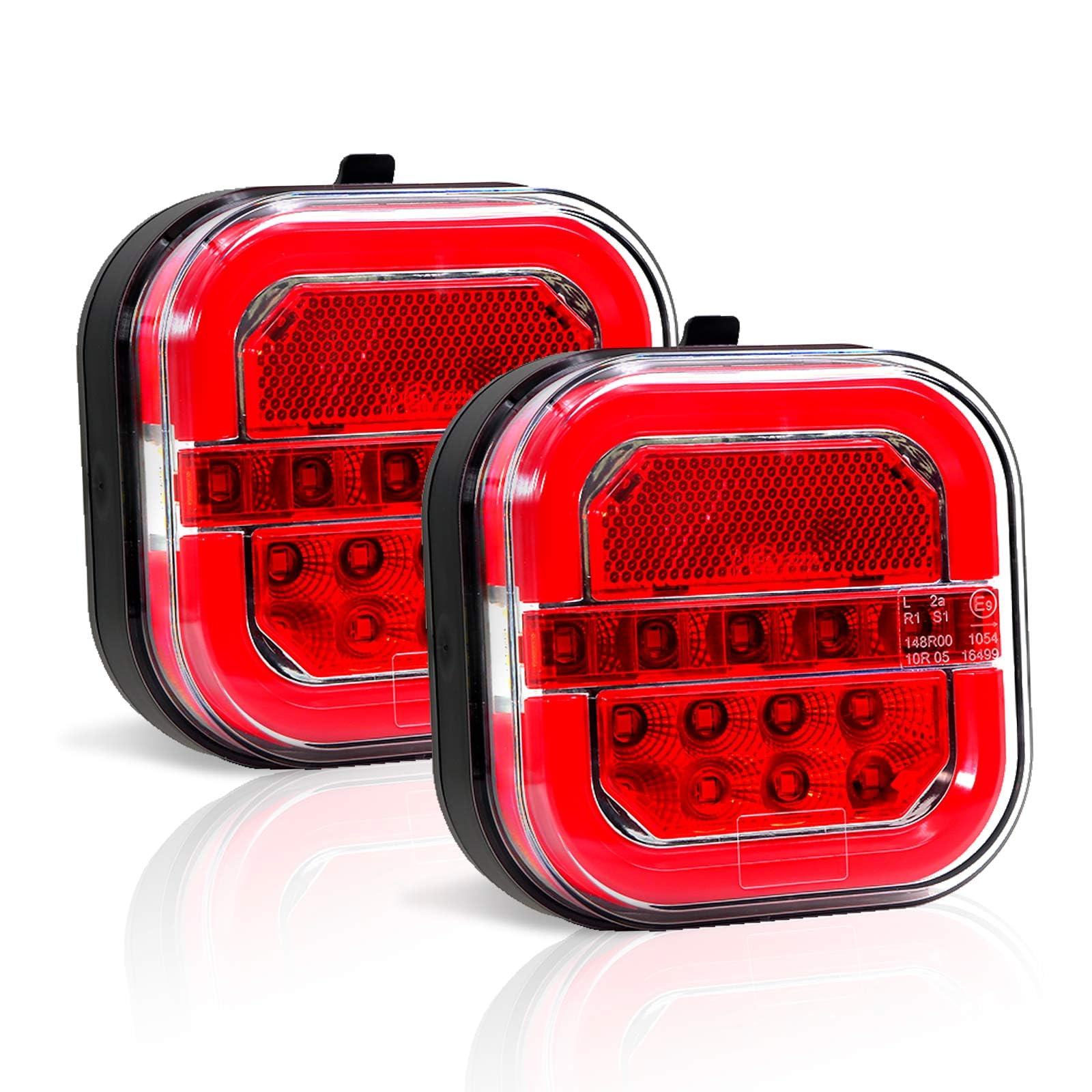 NeaLia Wireless Trailer Lights for Towing  Magnetic LED Trailer Light for Truck RV  Rechargeable Tail Tow Lights Kit for Camper Boat Caravan Turn Signal Brake Running Stop  IP67 Waterproof