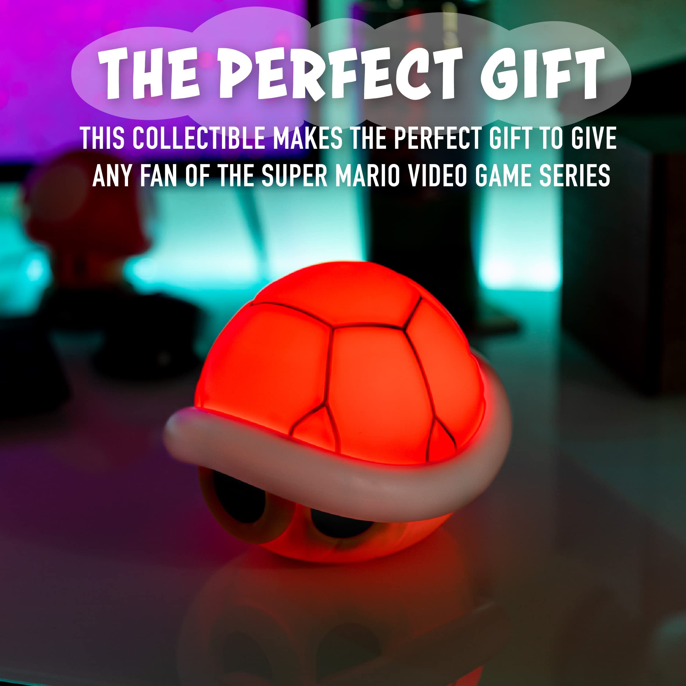 Paladone Super Mario Red Shell Light with Sound, Official Nintendo Merchandise, Multicolor, Model PP8081NN