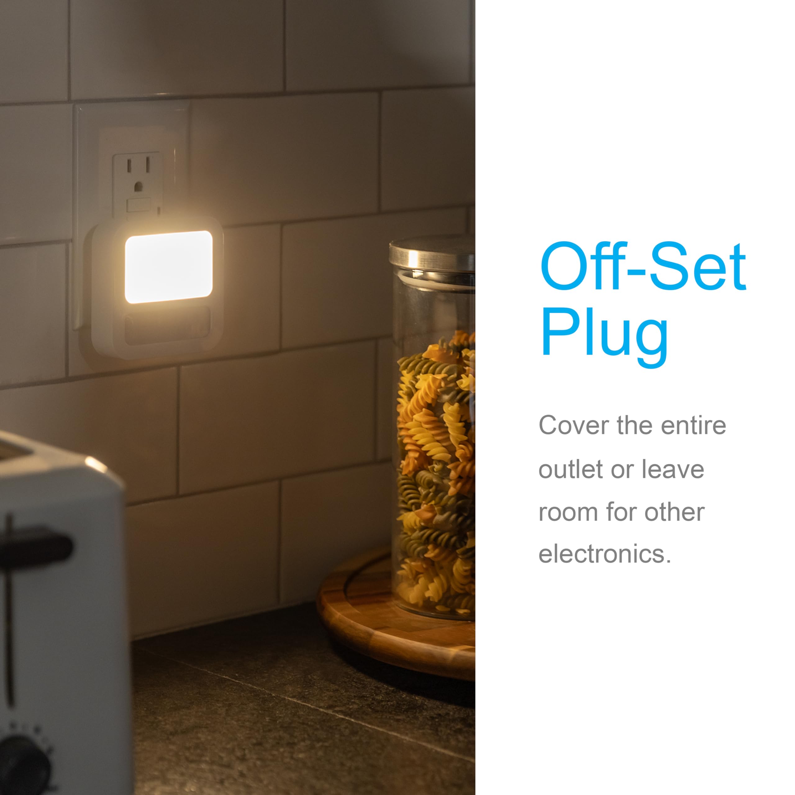 Ge 46439 Led Motion Sensor Night Lights, 2 Pack, White 20 Lumens, 2 Count