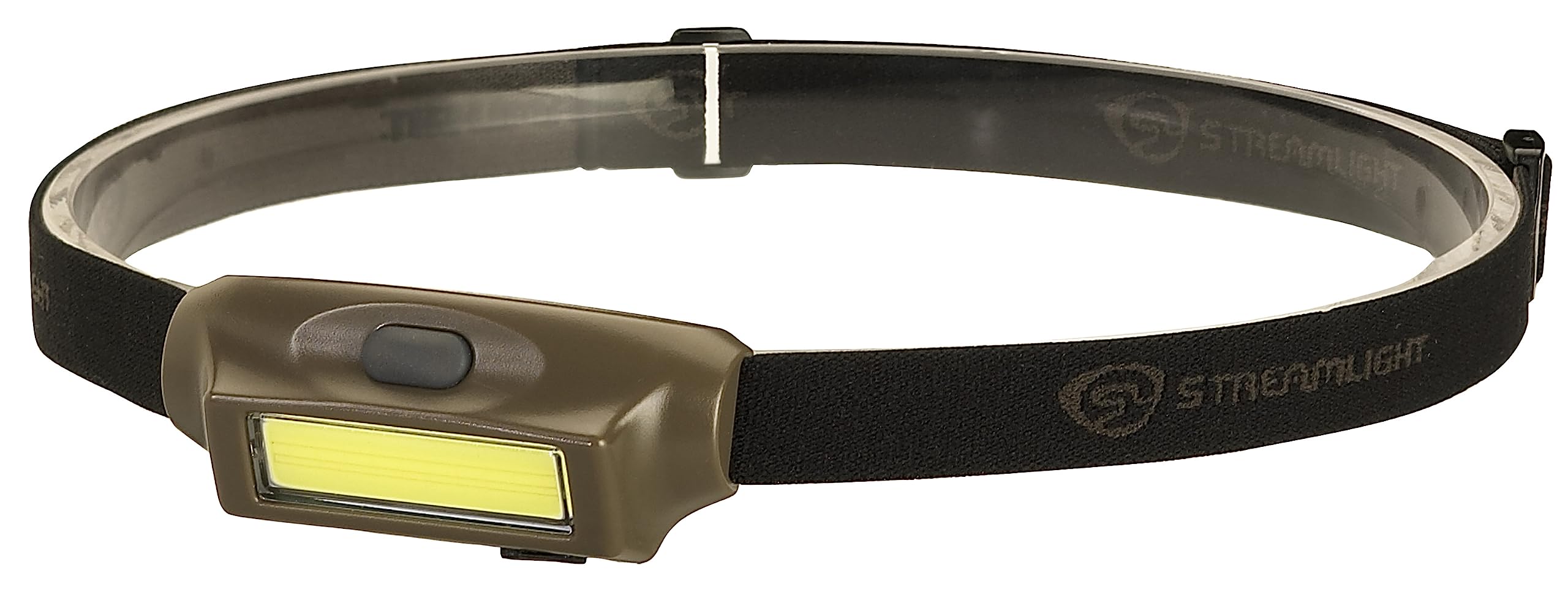 Streamlight 61707 Bandit 135-Lumen USB Rechargeable Headlamp, Coyote, Polycarbonate, Elastic Head Strap, Clip, USB Cable