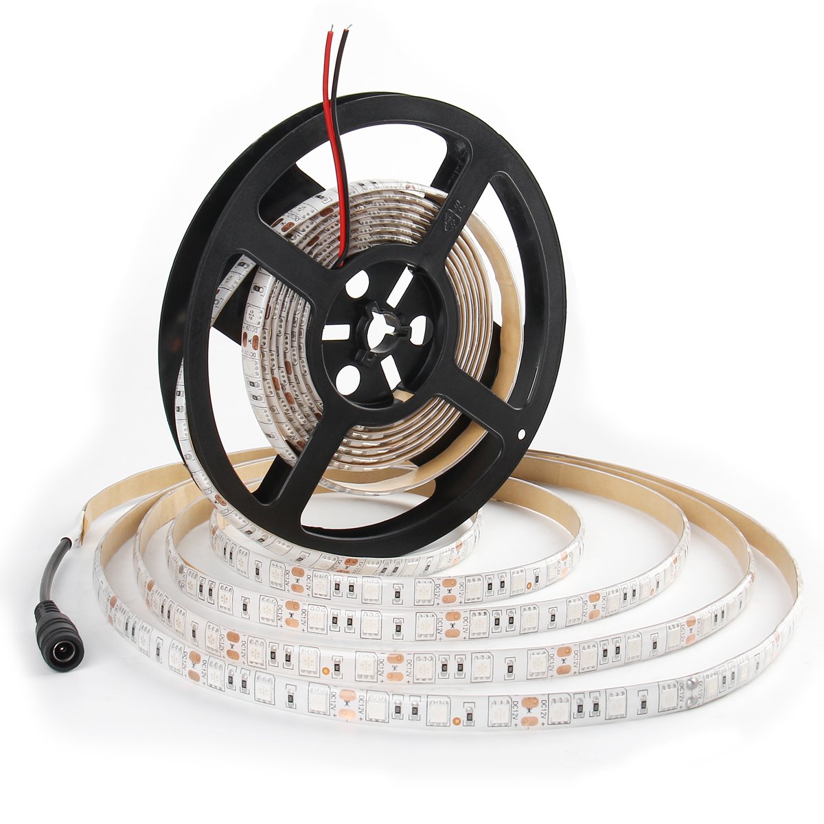 SUPERNIGHT Red LED Strip Lights, 16.4ft 300 LEDs, Waterproof Flexible Rope Lighting for TV, Boat, Vehicles, Room - Model LC-216