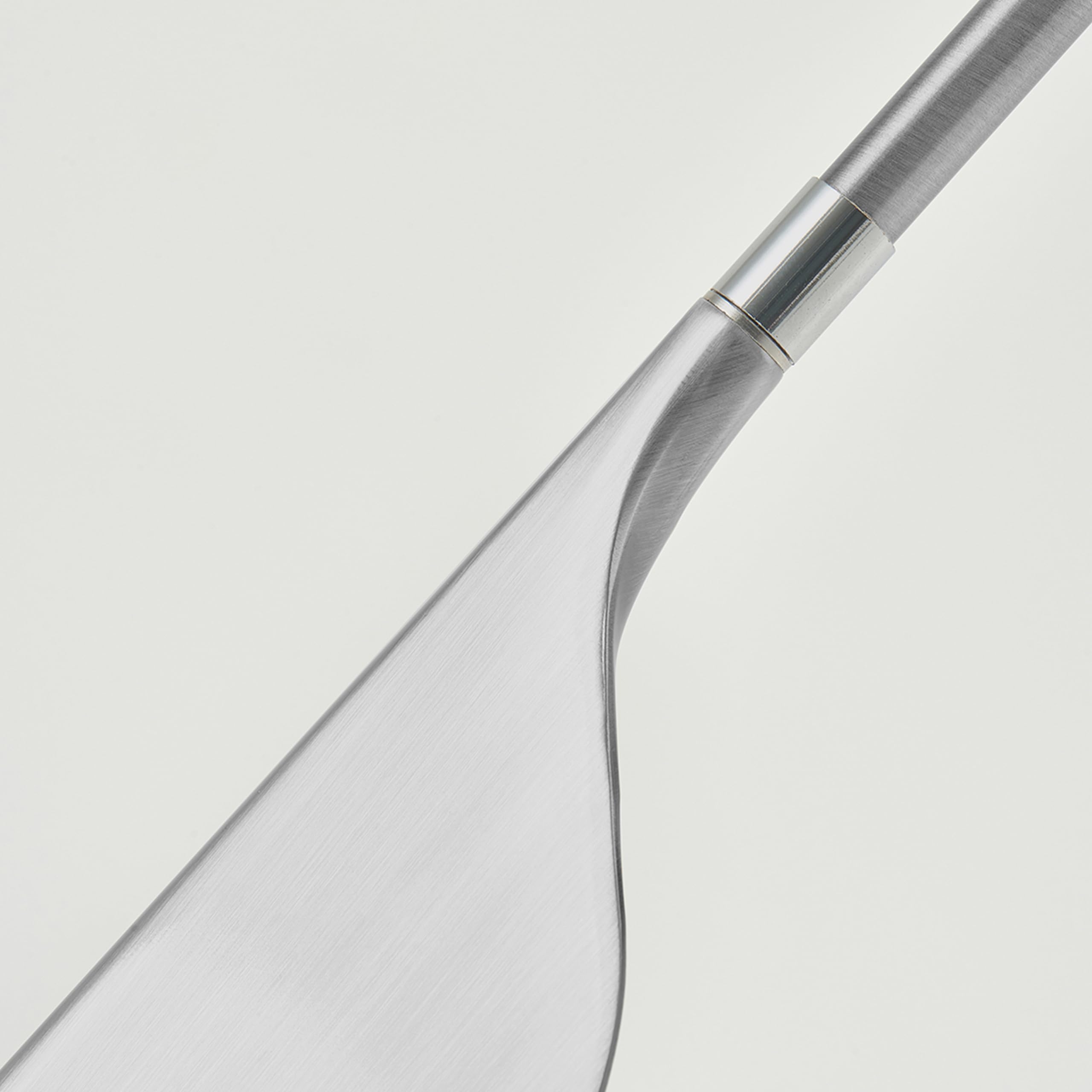 Brightech Leaf LED Floor Lamp - Dimmable, Adjustable Metal Reading Lamp, Platinum Silver, Model 211179PS