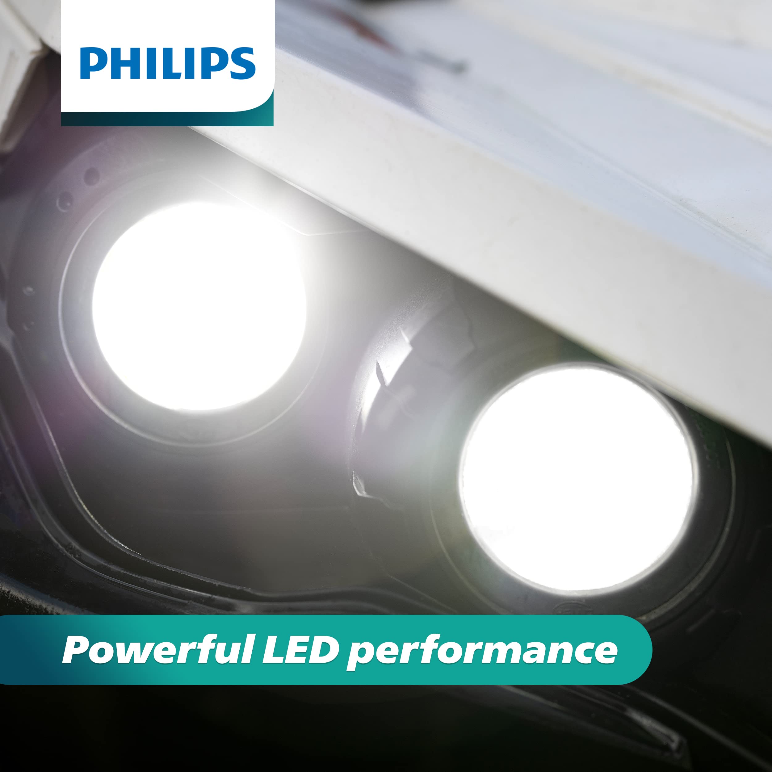 Philips UltinonSport H8/H16 LED Fog Light and Headlight Bulbs, 2 Pack