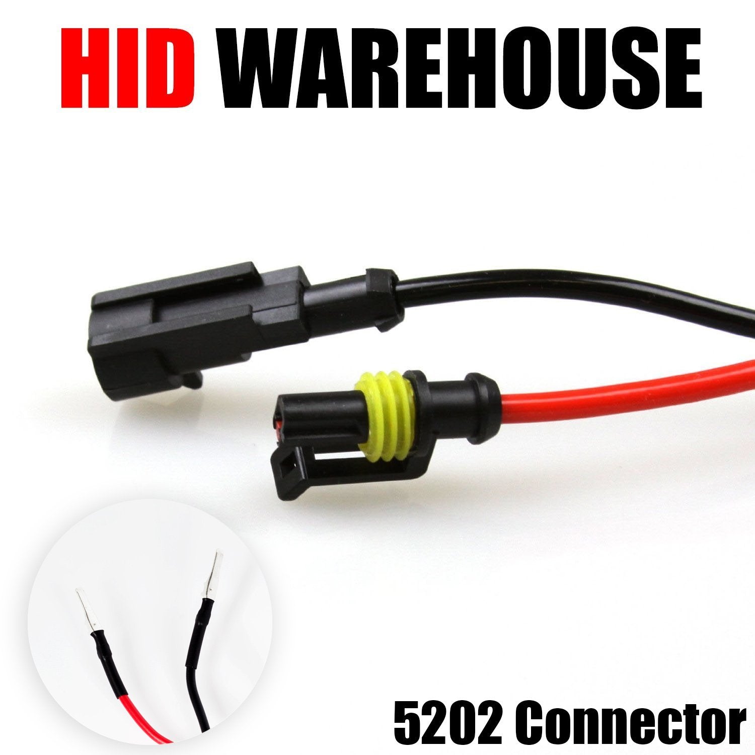 HID-Warehouse HID Xenon Replacement Bulbs 5202 (H16/9009) 6000K Light Blue - 1 Pair