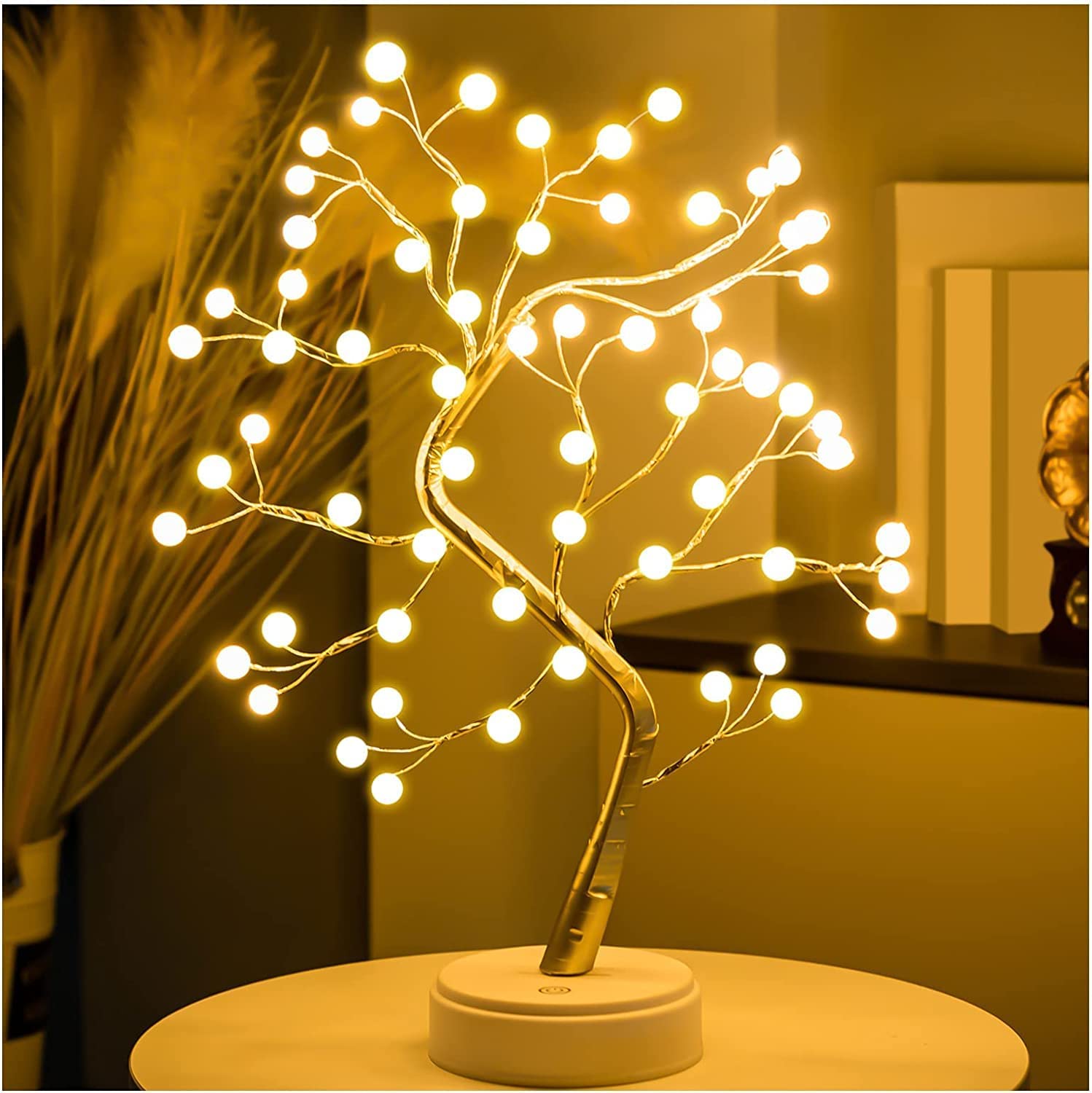 REFULGIX Bonsai Led Desk Tree Lamp, Desk Table Decor Fairy LED Lights for Home,Bedroom, Indoor,Wedding Party,Decoration Touch Sw