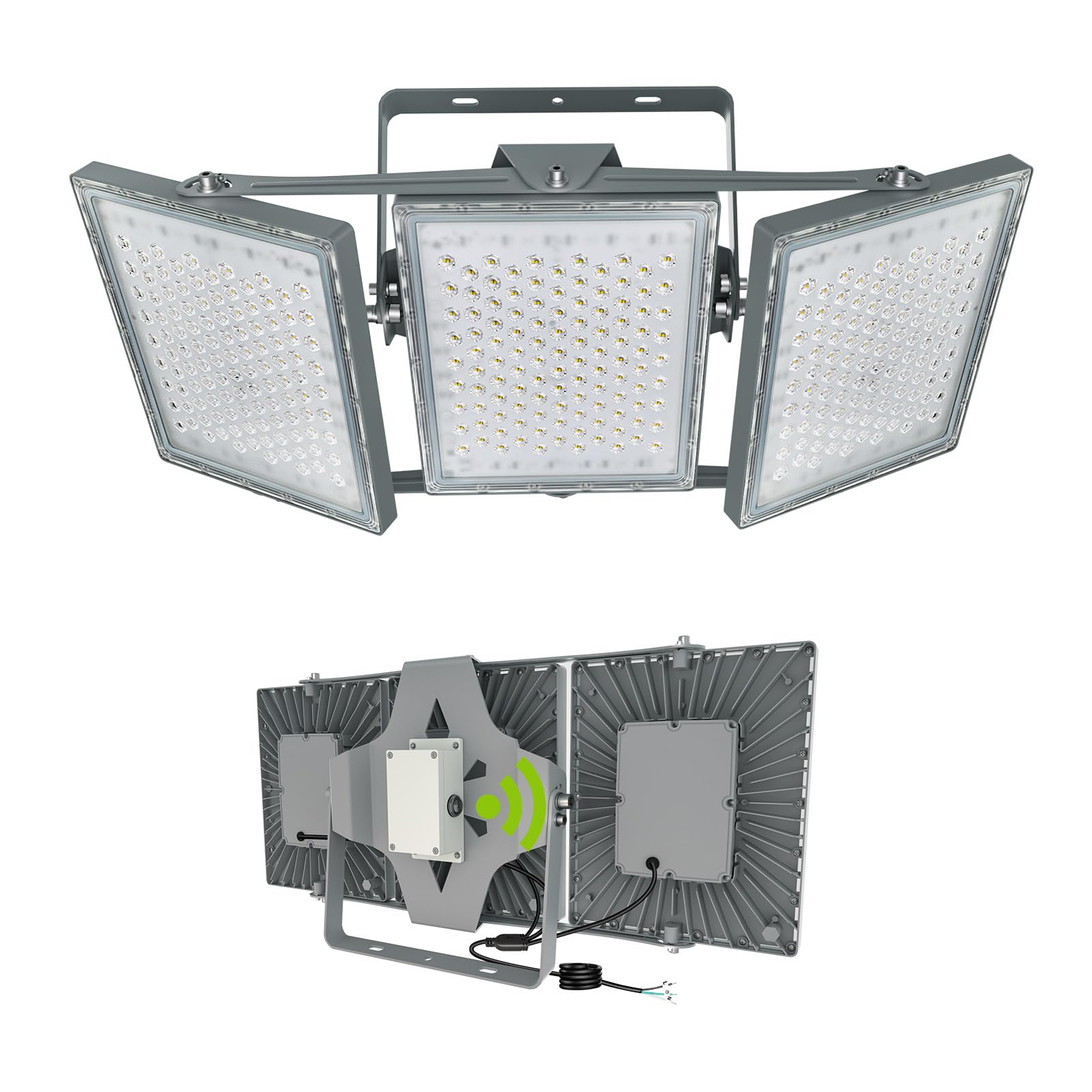 STASUN 900W Dusk to Dawn Flood Light, 90000LM, 6000K LED, IP66 Waterproof, Gray, Model 20172