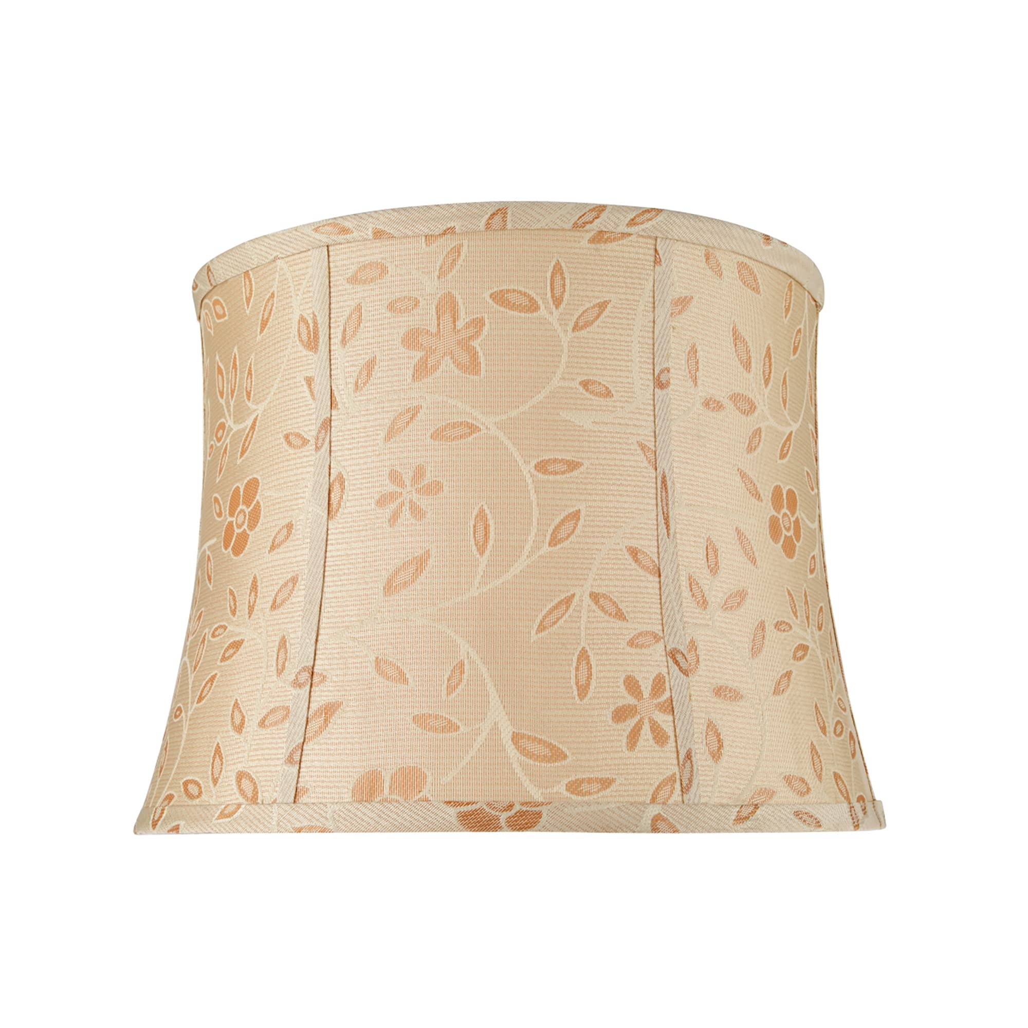 Aspen Creative 30023A Transitional Bell Shape Spider Construction Lamp Shade, Gold, 14&quot; Top x 16&quot; Bottom x 12&quot; Slant Height