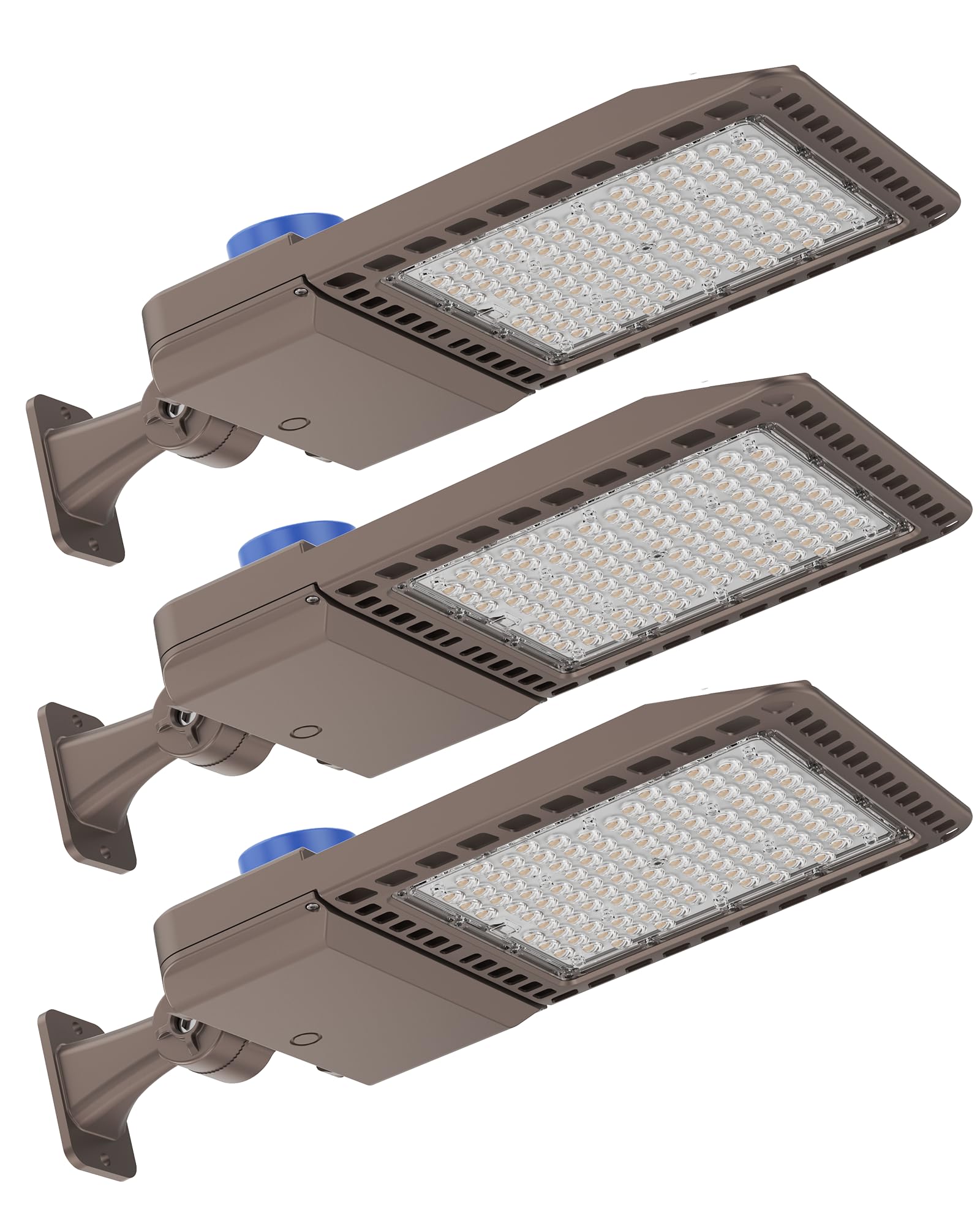 LED Parking Lot Light 200W, UL Listed 28000LM 5000K Shoebox Light with Dusk to Dawn Photocell,Adjustable Arm Mount, IP66 Waterpr