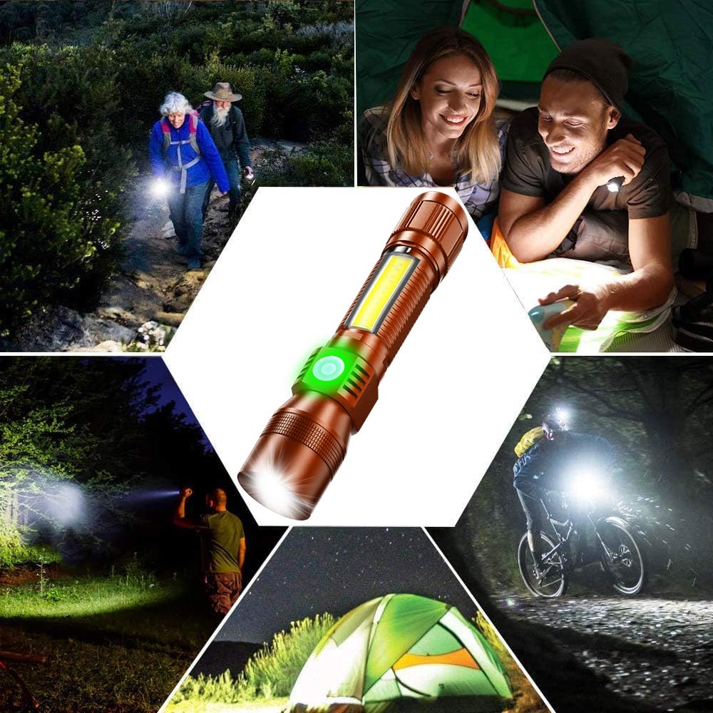 Black Light Uv Flashlight Rechargeable  3In1 Super Bright Tactical Flashlights Led Uv Black Light &Redlight  1500Lumen 7Modes  Zoomable  Waterproof Pocket Flashlight For Pet Stains Detection Camping