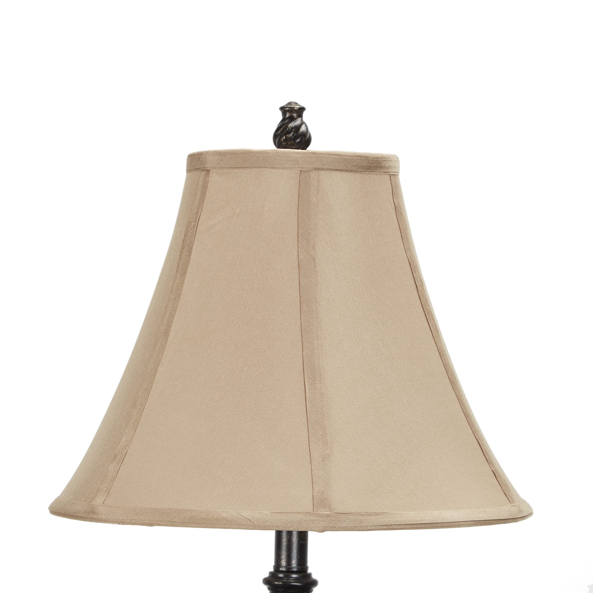 Decor Therapy Traditional Resin Floor Lamp with Bell Shade, golden Bronze 60 x 14