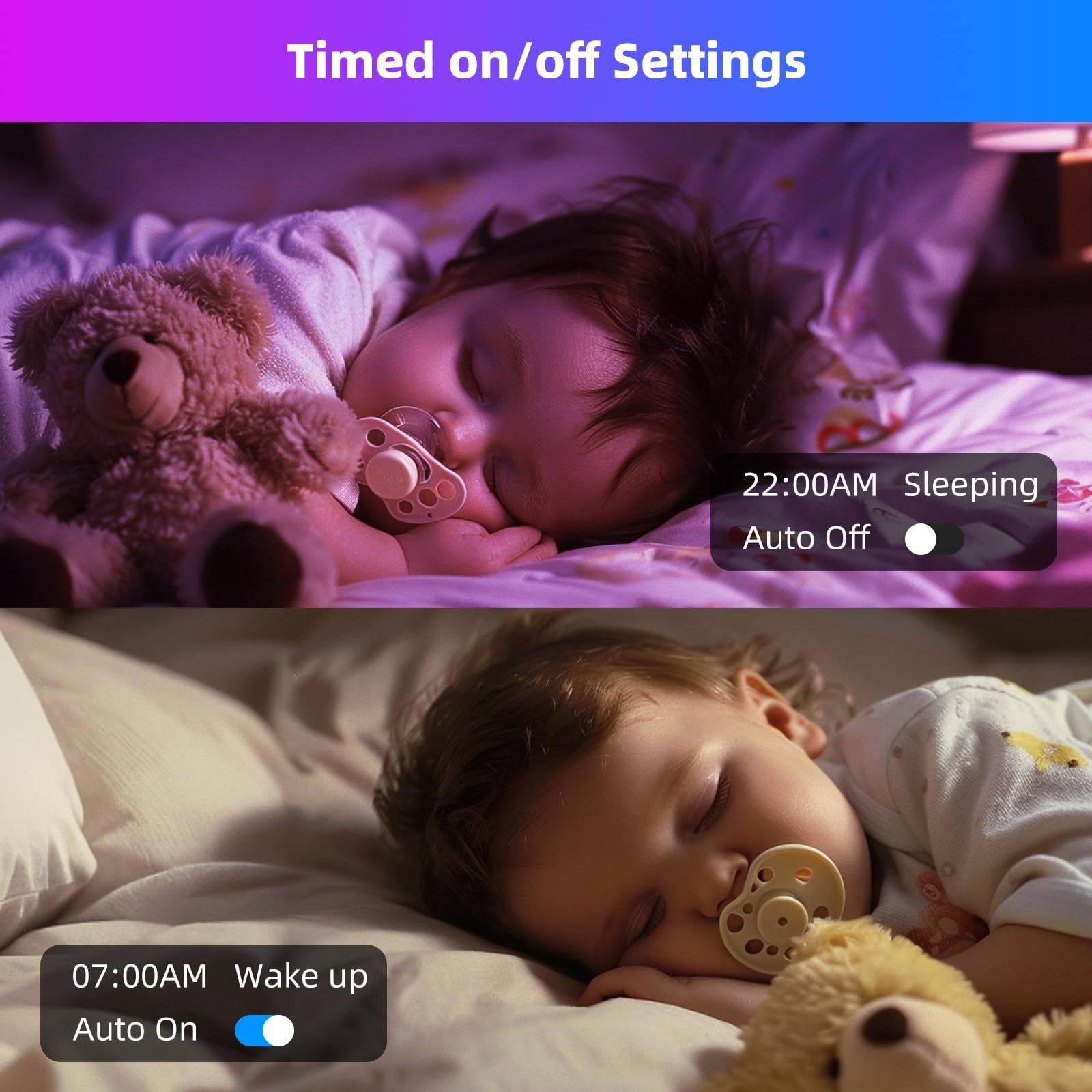 Led Strip Lights For Bedrooms 130 Ft (2 Rolls 65.5 Ft),Music Synchronous Color Changing Rgb Led Light, Bluetooth Light With Remo