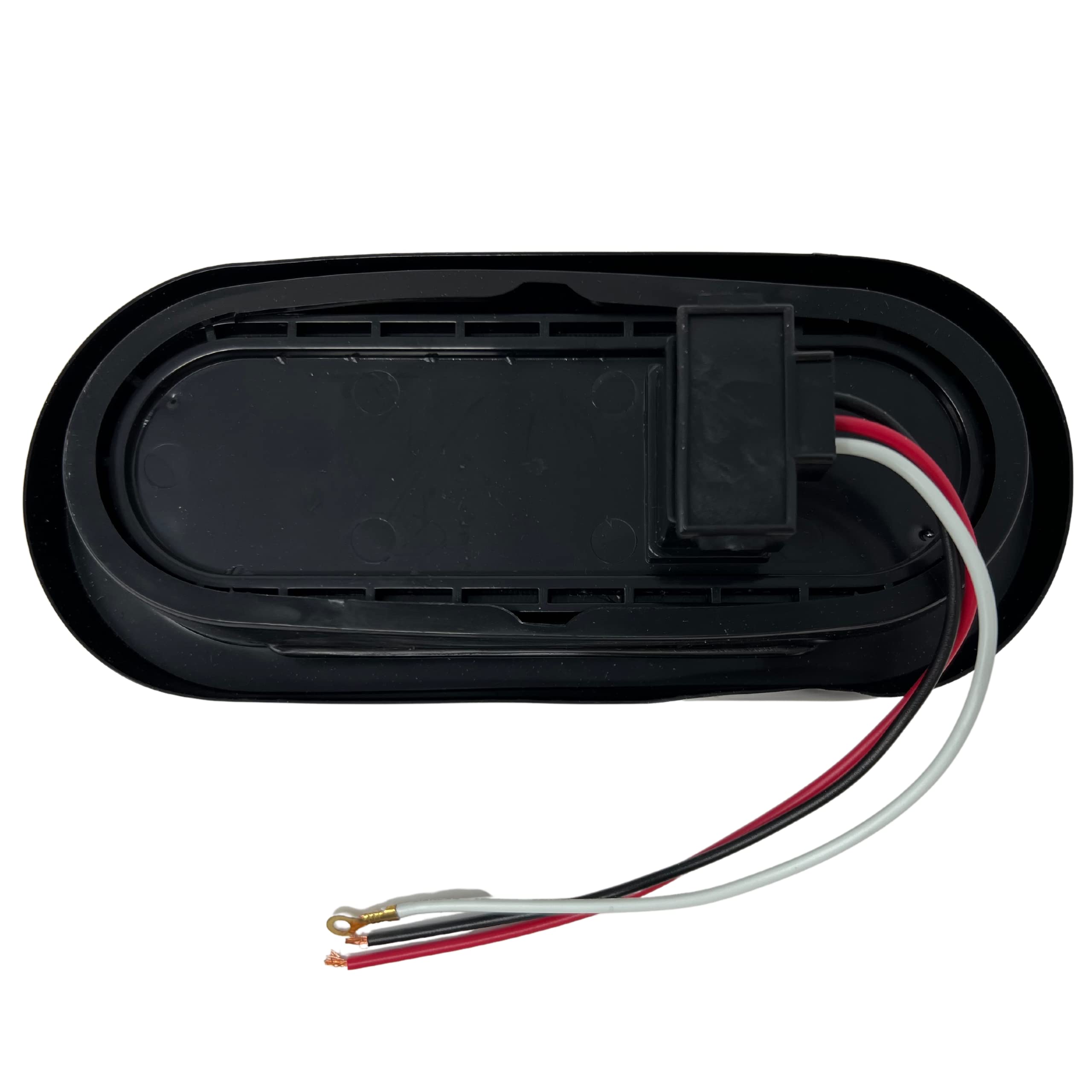 All Star Truck Parts 6 Amber LED Sequential Arrow Turn Tail Light - Oval Trailer Signal Lights, IP67, RV DOT Certified, 2 Pack