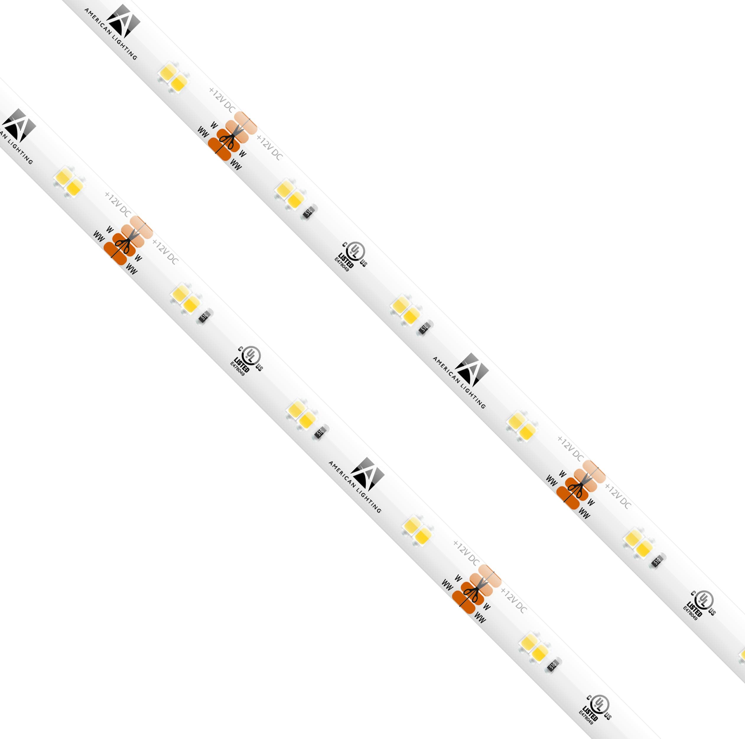 American Lighting HTL65-TW-12V 164 ft IP65 High Output LED Tape Light Kit  White