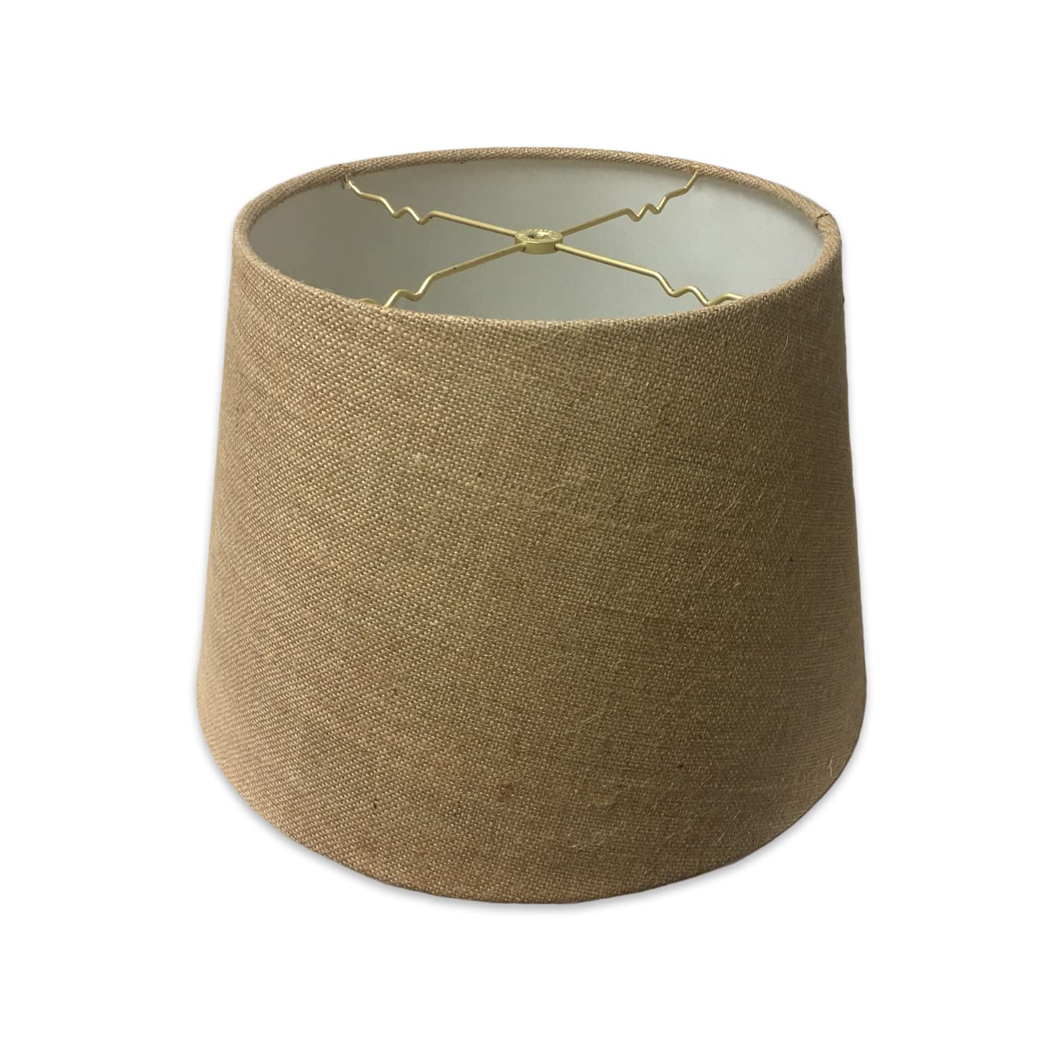 Royal Designs, Inc. Tapered Shallow Drum Shade, Fabric, HB-606-18BL, 13 x 18 x 12, Burlap