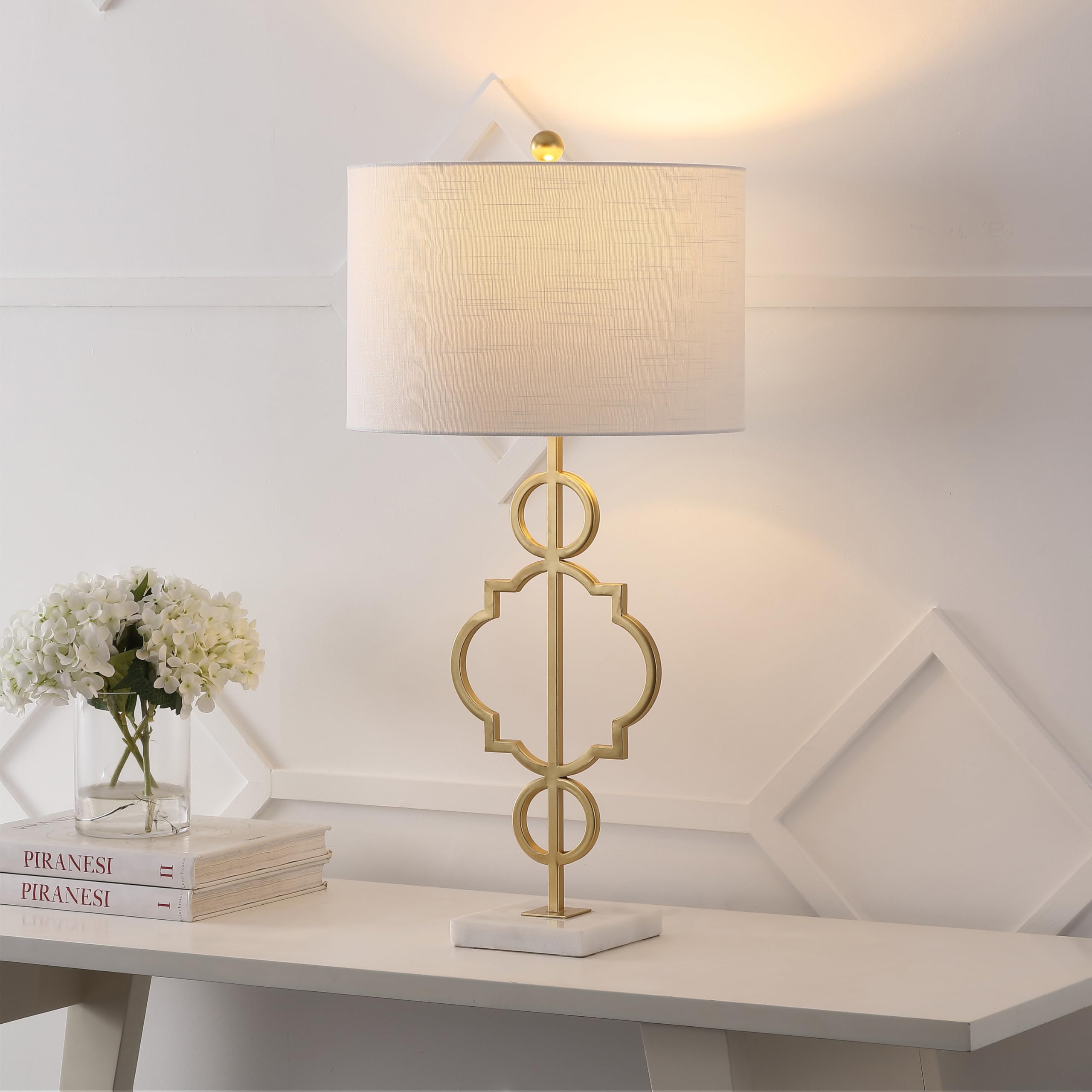 Jonathan Y Jyl3026A July 31'' Metal Led Table Lamp Modern Contemporary Bedside Desk Nightstand Lamp For Bedroom Living Room Offi