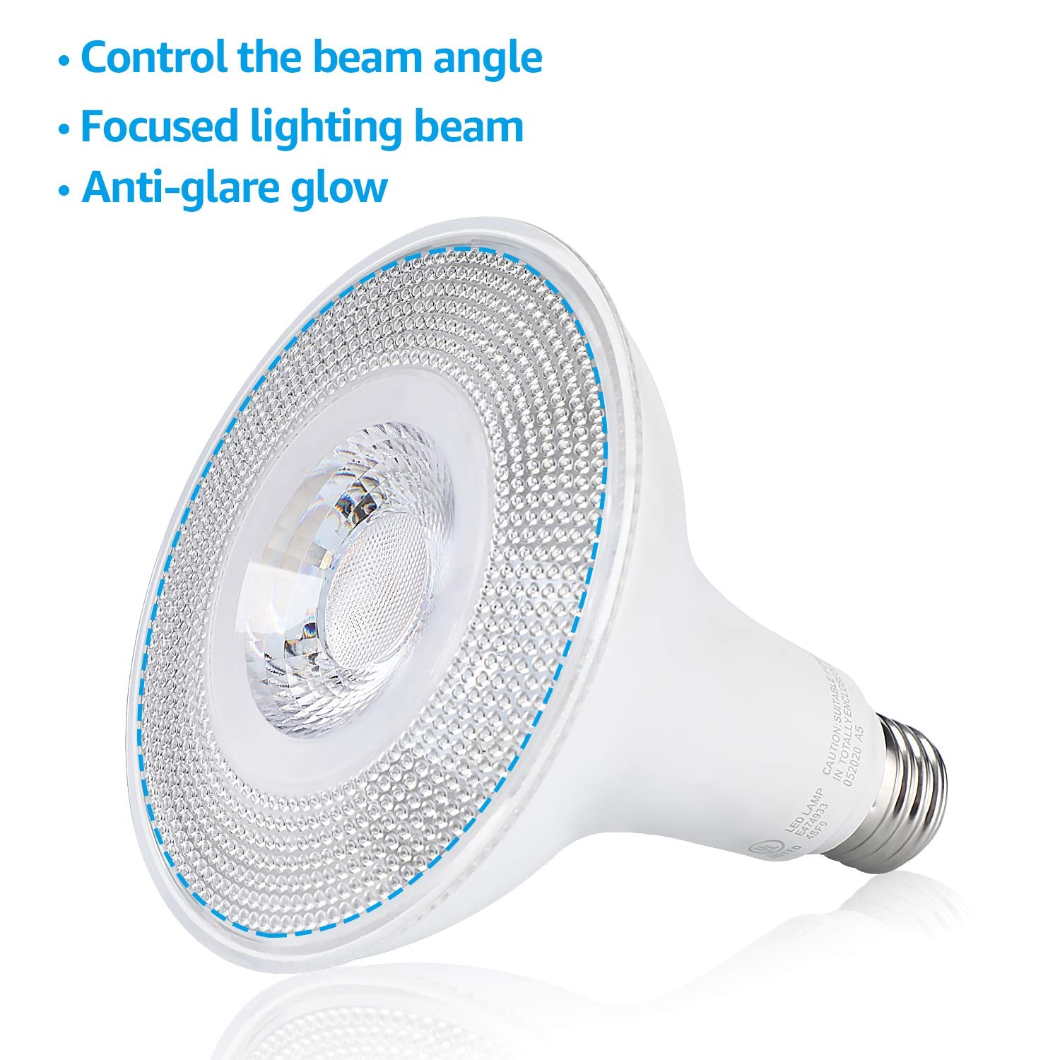 TORCHSTAR PAR38 LED Flood Light Bulbs, Dimmable, Waterproof, 120W Equivalent, 1250LM, Soft White 2700K, E26 Base, Pack of