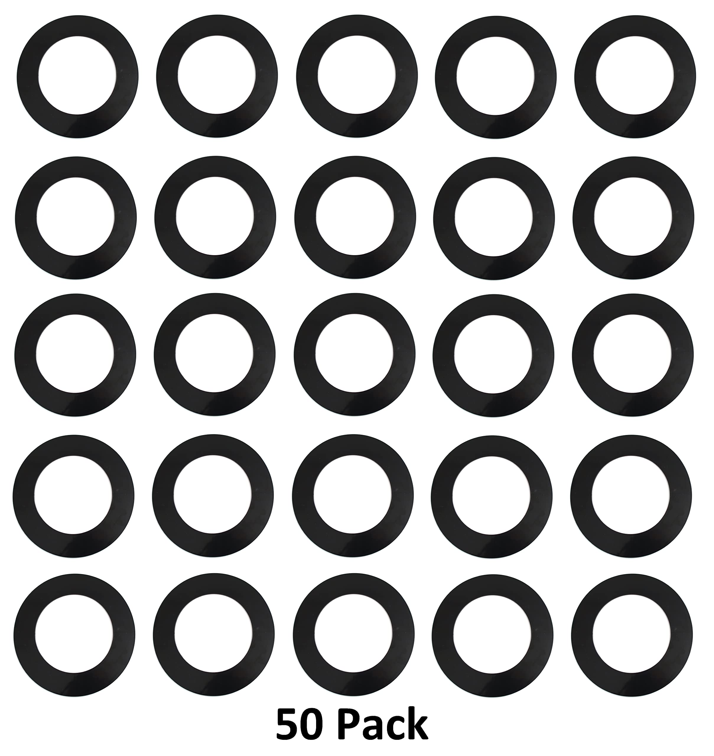 Plastic 4.25" Light Trim Goof Ring For 4" Inch Lighting Fixture Recessed Can (50, Black)