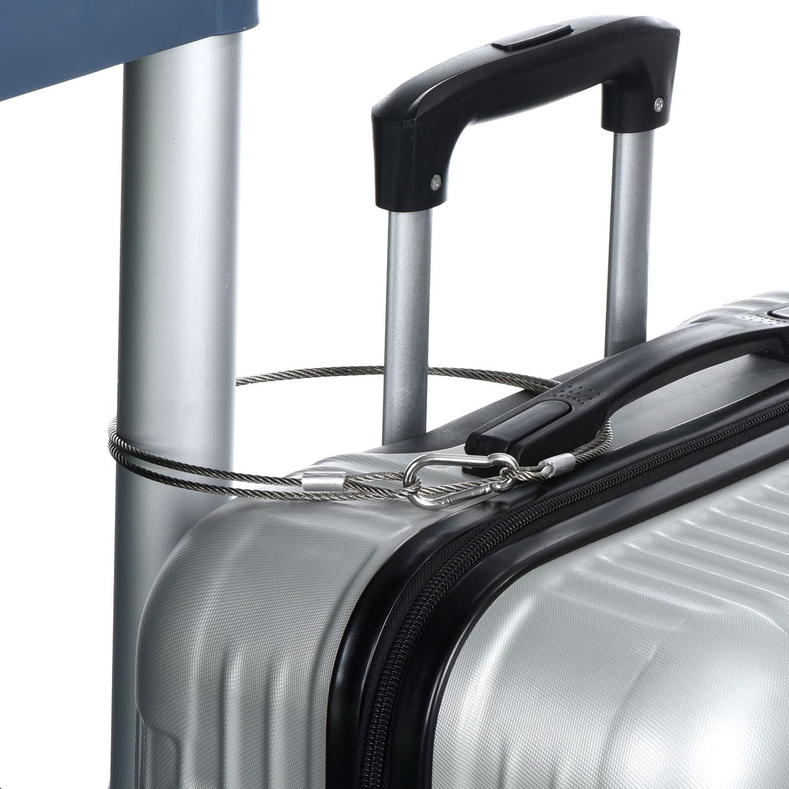 Patikil 8 Inch Safety Security Cable Wire, 4 Pack Stainless Steel 20Cmx1.5Mm Stage Lights Rope With Double Loop For Dj Lighting