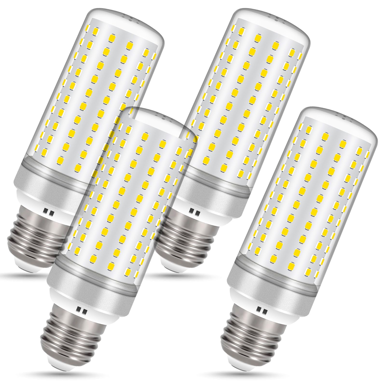 Syited E26 Led Bulbs, 30W Led Light Bulbs Equivalent 250W, 4000K Warm White Light, Not Dimmable,Ac 85-265V, E26 Light Bulbs (4 P