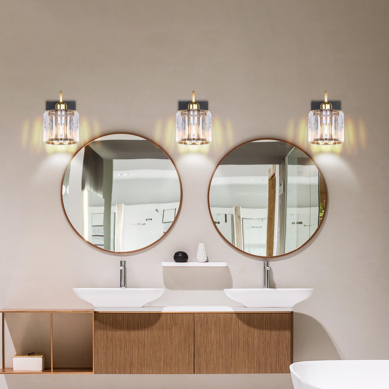 Bathroom Vanity Light,Gold Bathroom Light Fixtures,Vanity Lights For Bathroom,Bathroom Light Fixtures Over Mirror,Black 1 Light