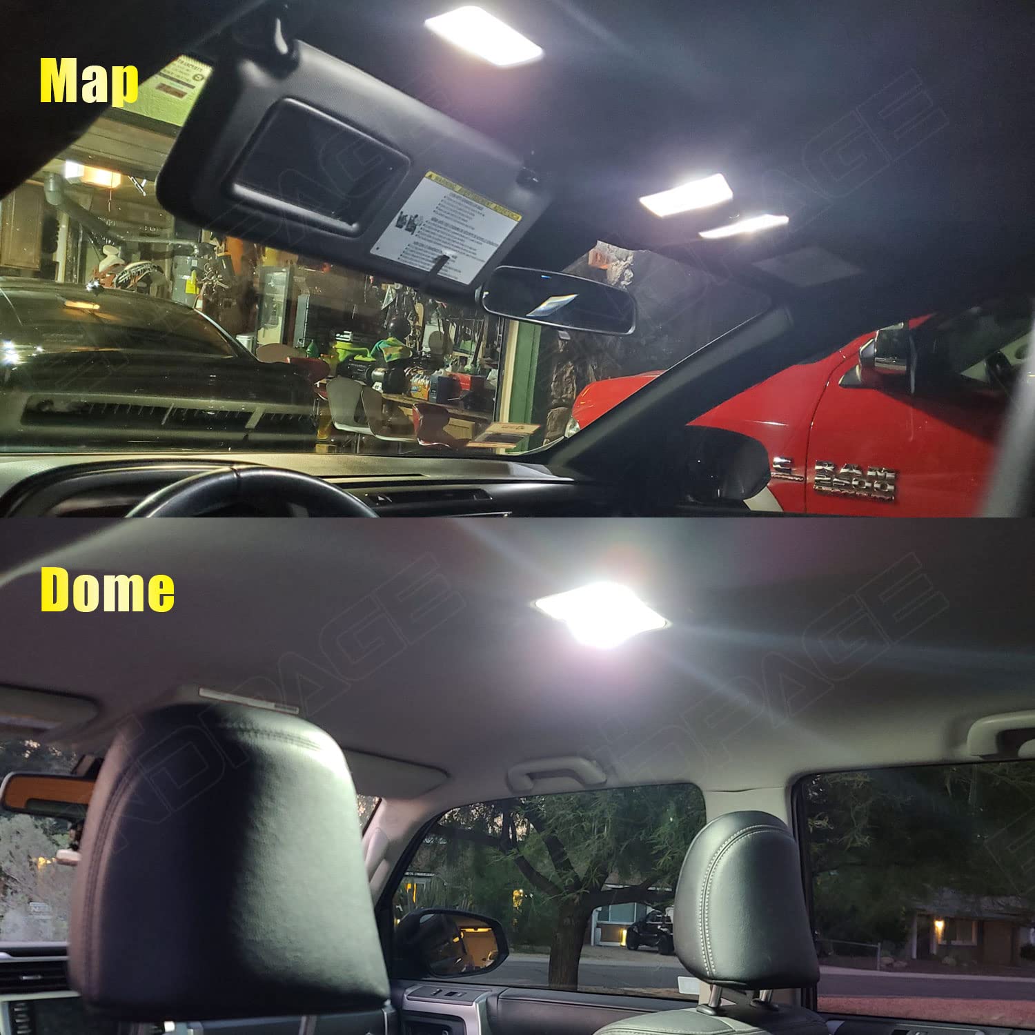 Endpage 18-Pieces 4Runner Led Interior Light Kit Package For Toyota 4Runner 2010 2011 2012 2013 2014 2015 2016 2017 2018 2019 2020 2021 2022 + License Plate Lights, Reverse Lights, Install Tool