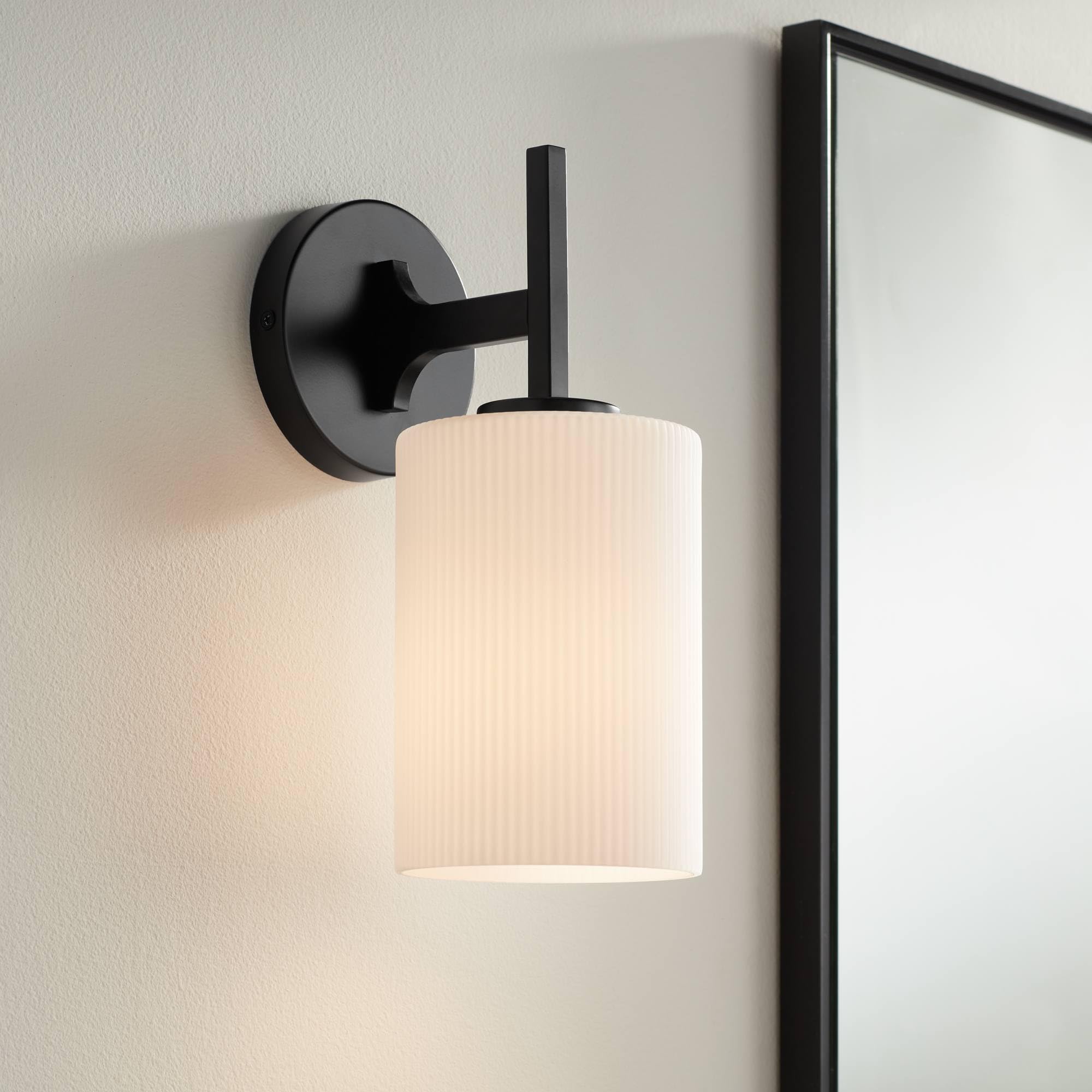 Possini Euro Design Nanni 12 High Modern Wall Sconce Light Lamp Fixture Mount Bathroom Bedroom Bedside Living Room Hardwired Cor