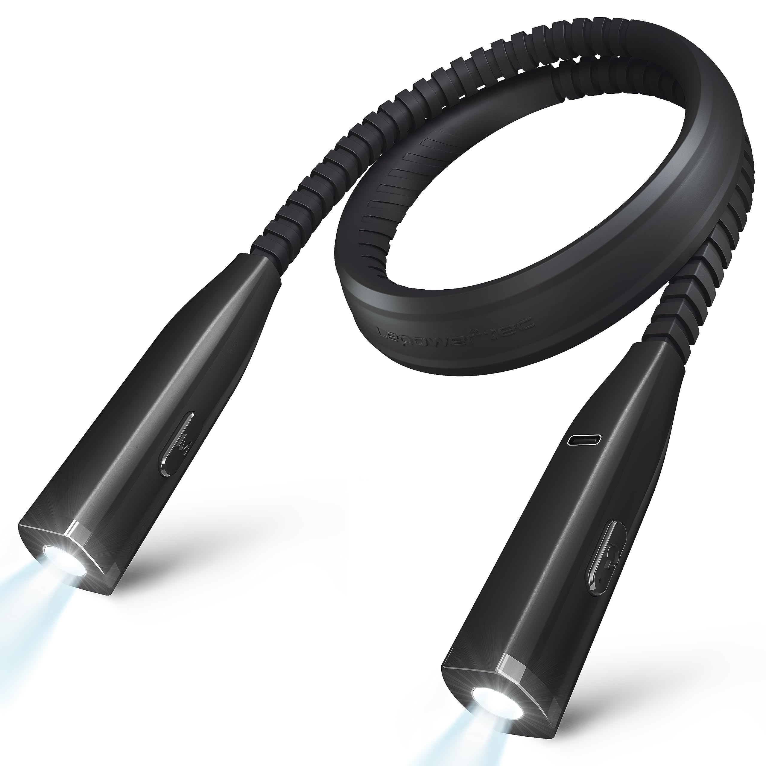 LEPOWER-TEC Neck Light - 3-Color & 5-Brightness, Comfortable Silicone Arm, Eye-Caring for Reading, Knitting, Crafting