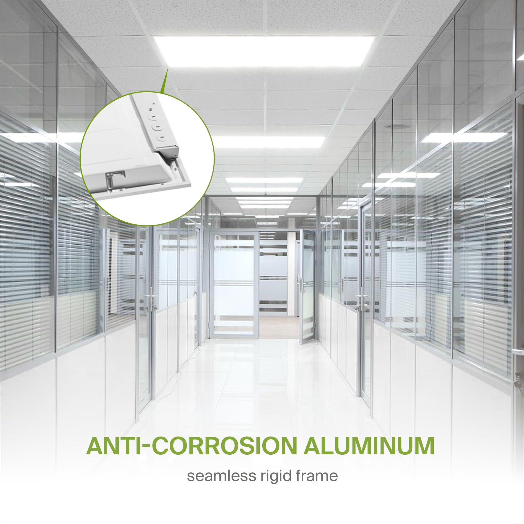 Asd 2X4 Led Flat Panel Light - 40W Ul Dlc Listed | 5160Lm 4000K (Bright White) Dimmable 2X4 Led Light Drop Ceiling | Commercial